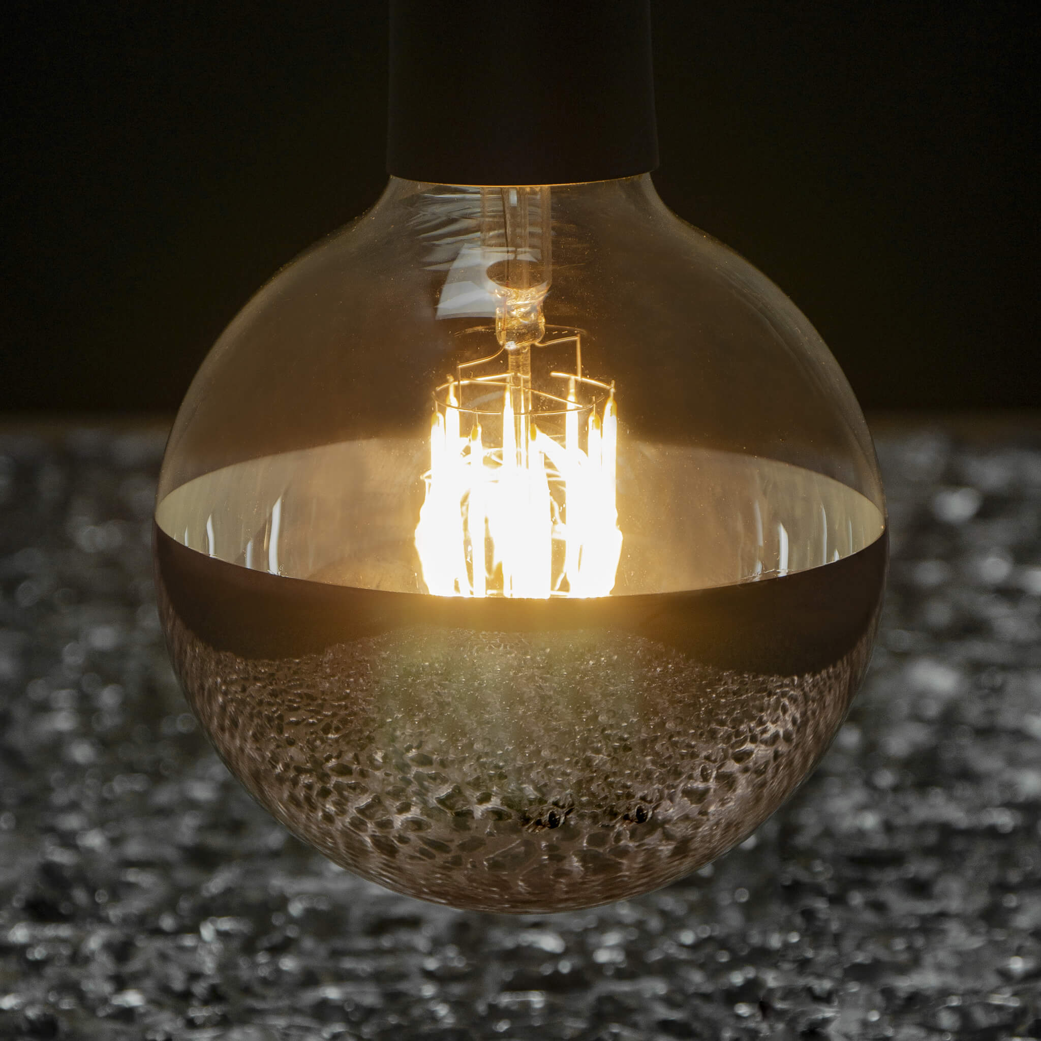 LED Globe 125 Spiegelkopf kupfer E27, 55492