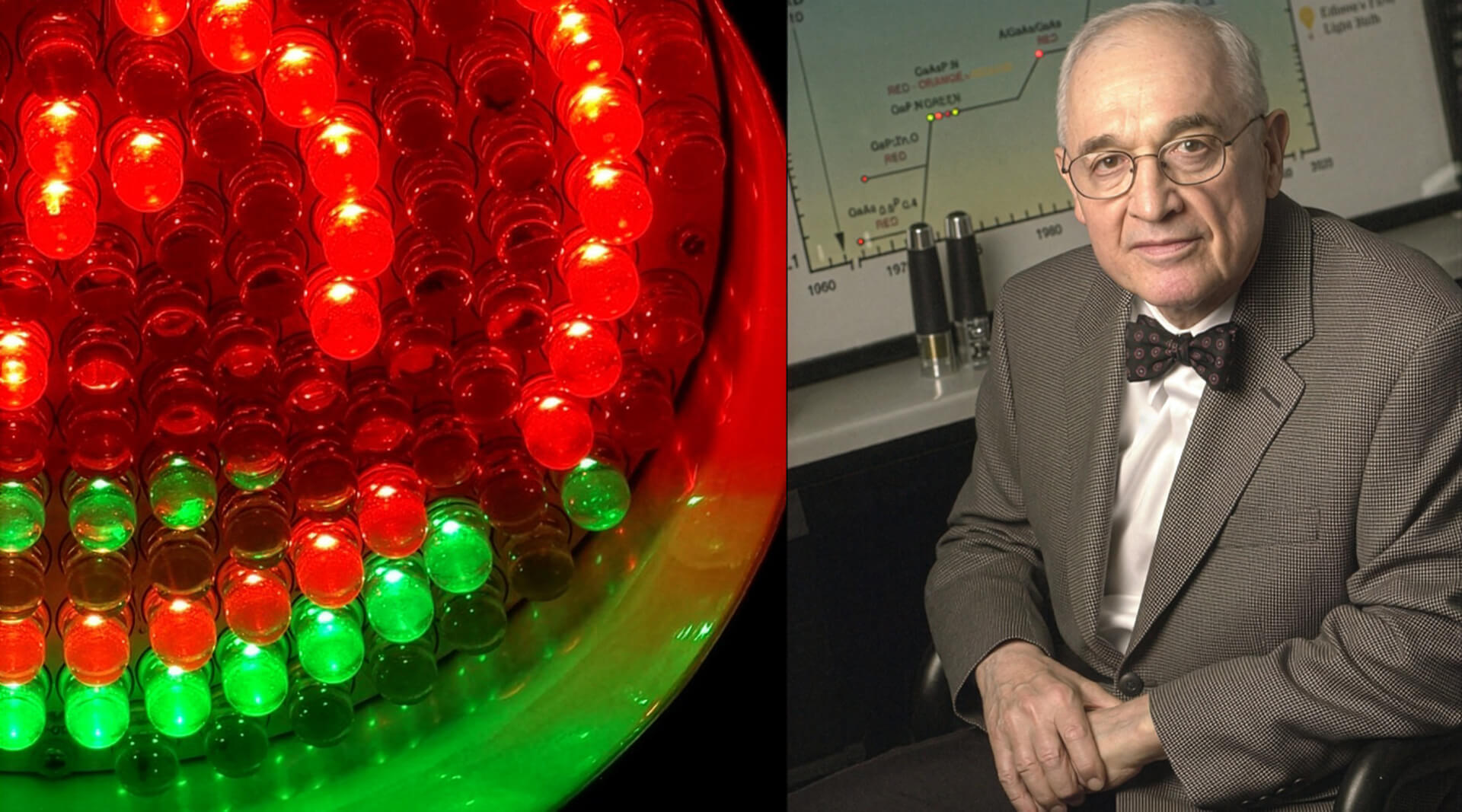 Knowledge Base | The invention of the LED | Nick Holonyak (Image source: Wikipedia)