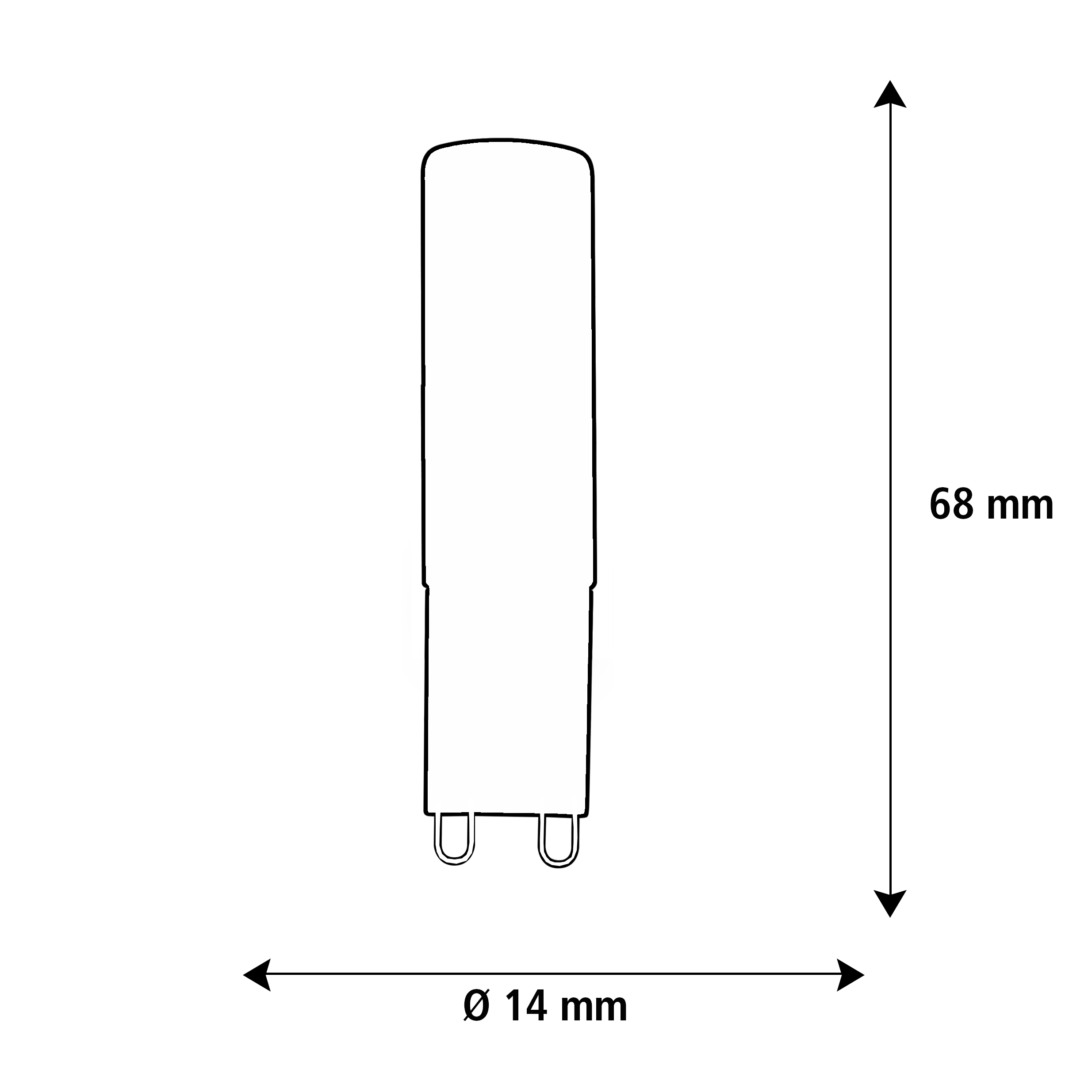 LED G9 Stift, dimmbar, 55610