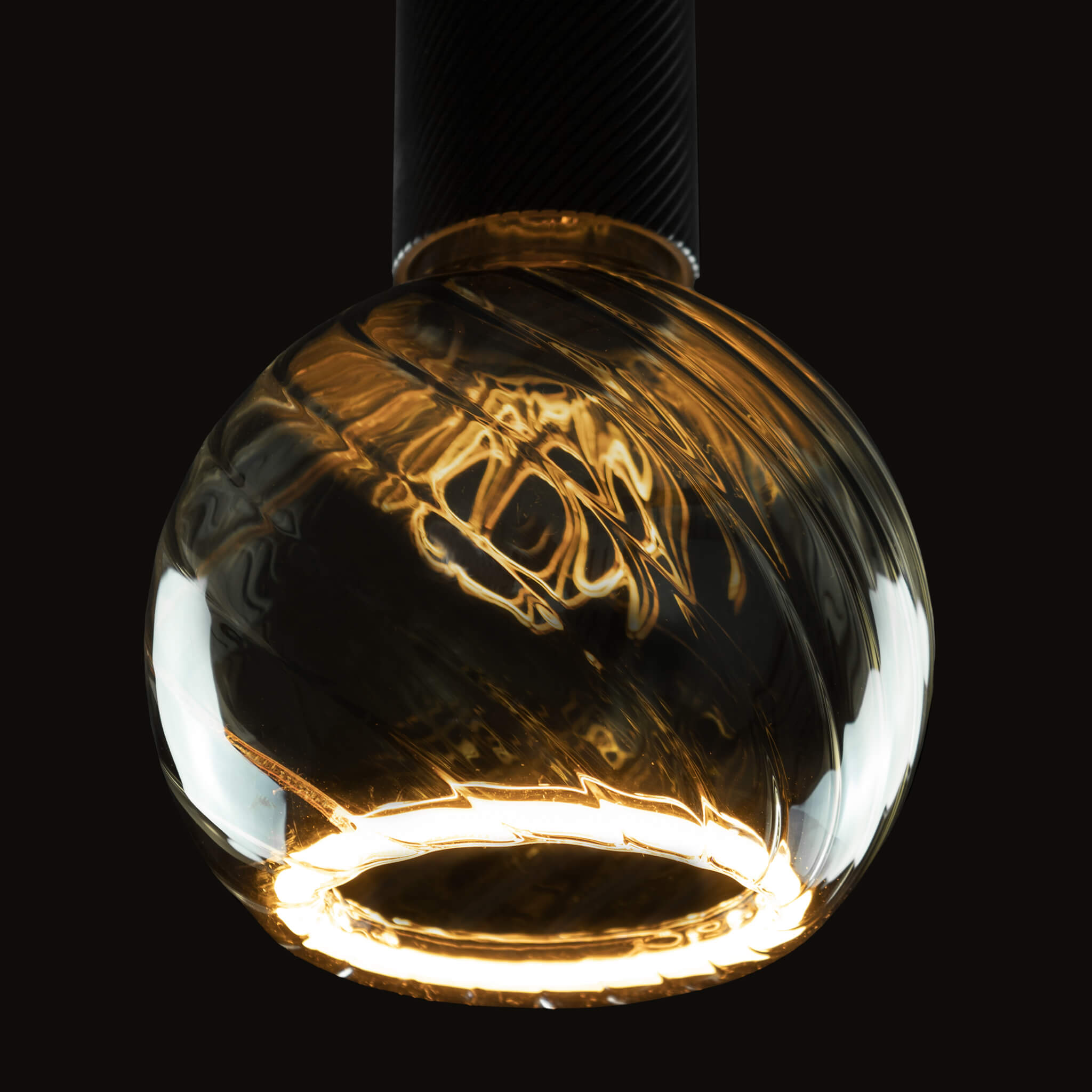 LED Floating Globe 125 twisted smokey grau, 55070