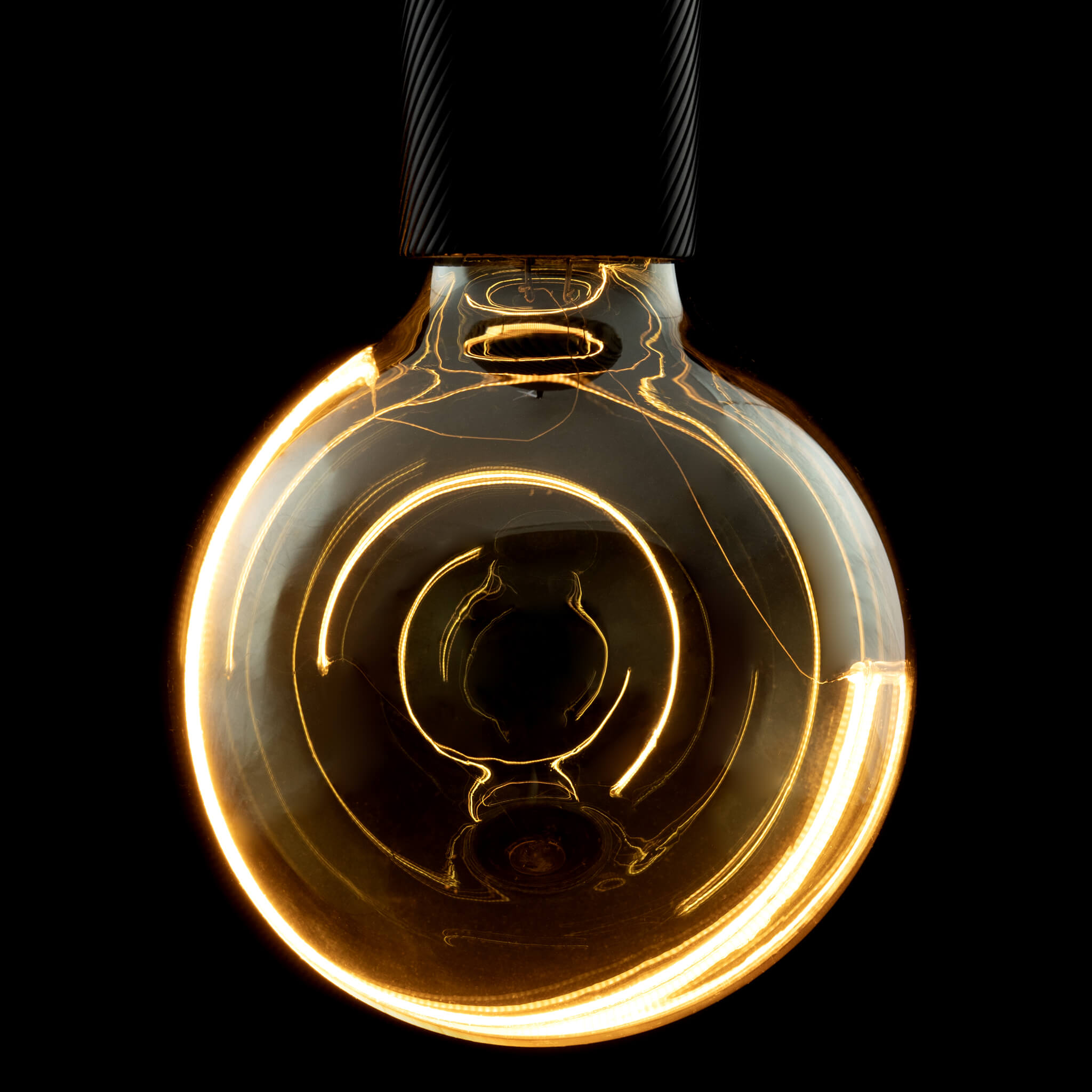 LED Illusion Globe 125 crescent slanting smokey grau | 55479