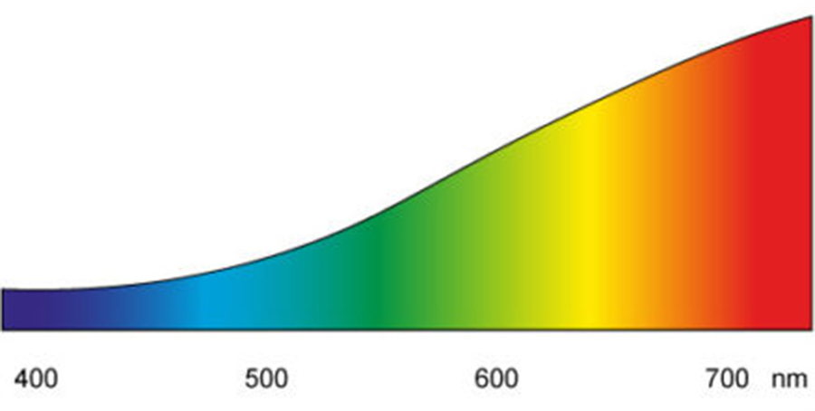 Knowledge Base | The Light Spectrum | Incandescent Lamp Spectrum