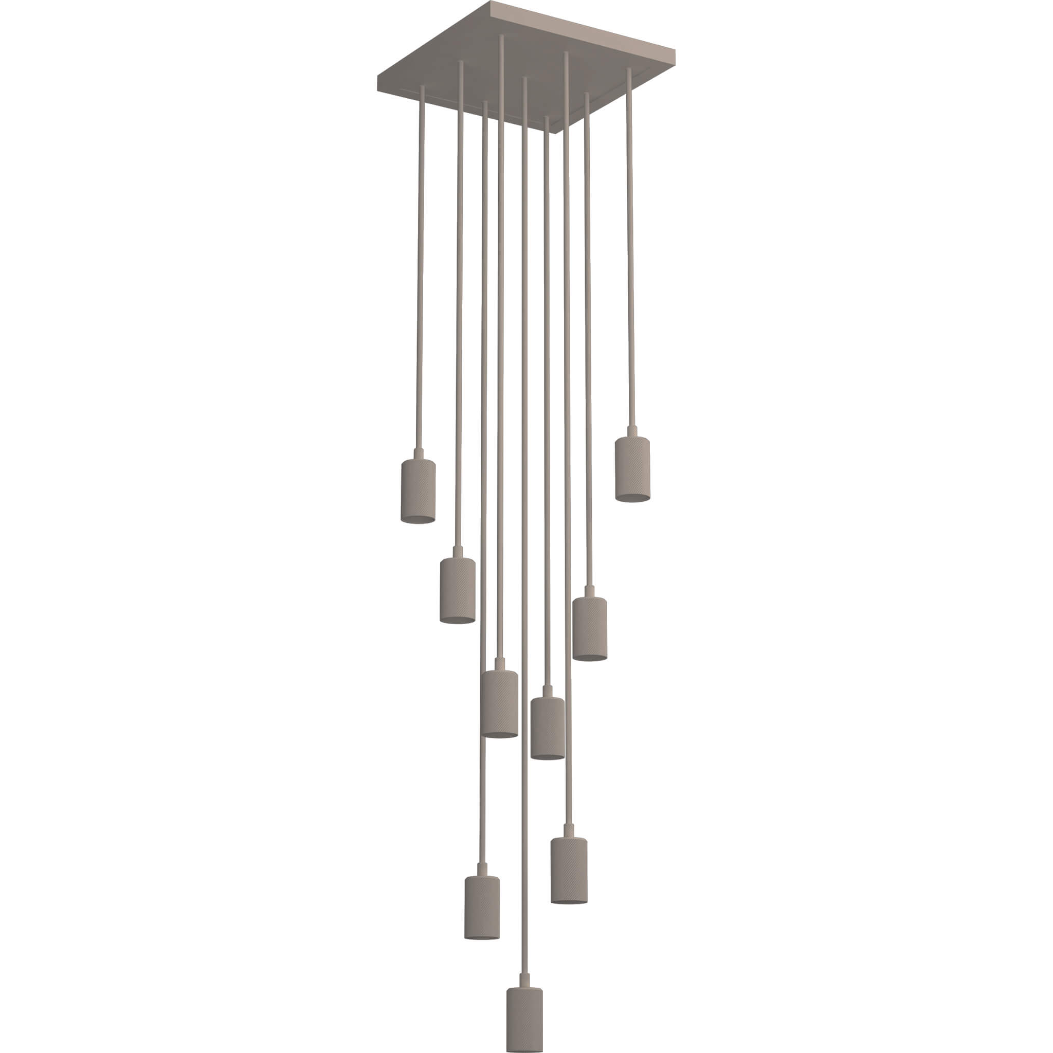 Pendelleuchte Madox Square 9er desert sand E27 | 70676