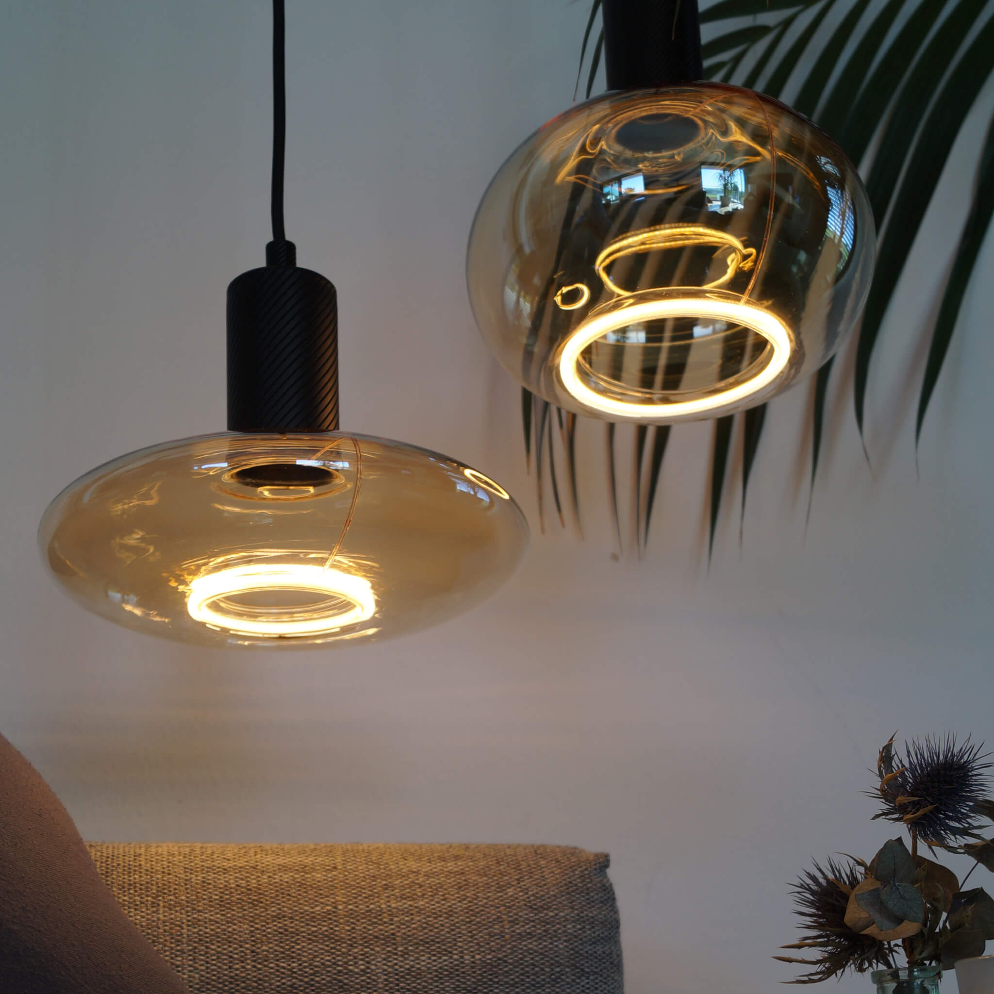 LED Floating Oval 200 smokey grau | 55029