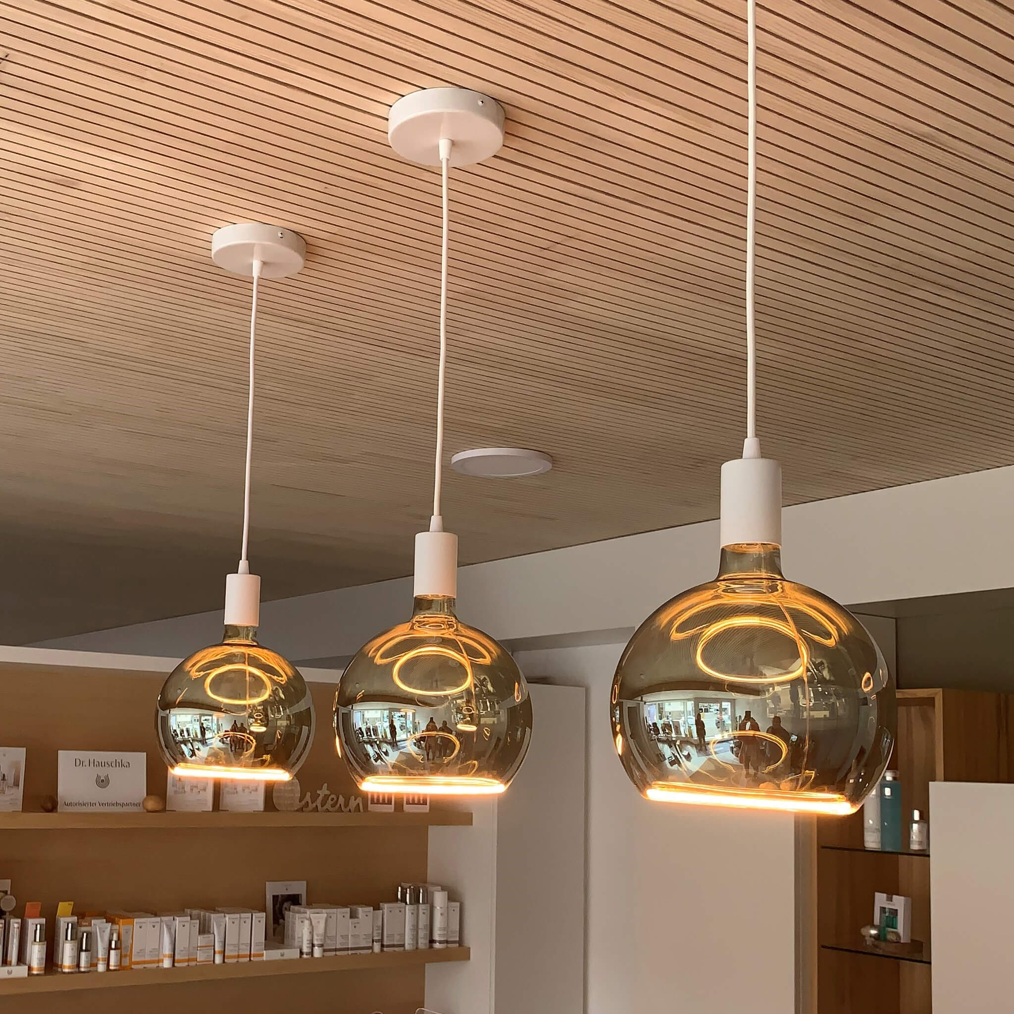 LED Floating Globe 200, smokey grau, E27, 55058