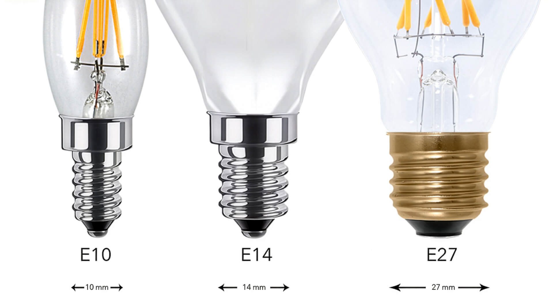 Knowledge Base | The base, explained briefly | EDISON LED BASE (E10, E14, E27)