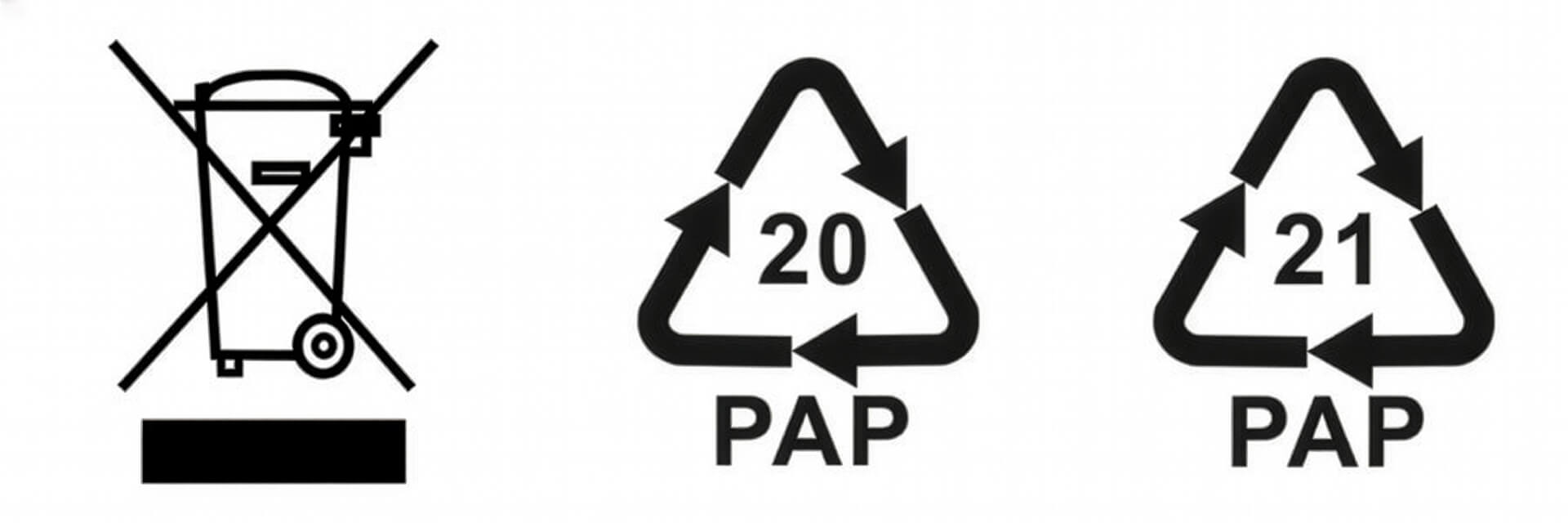 Knowledge Base | SEGULA Packaging, technical signs and symbols | Environmental symbols