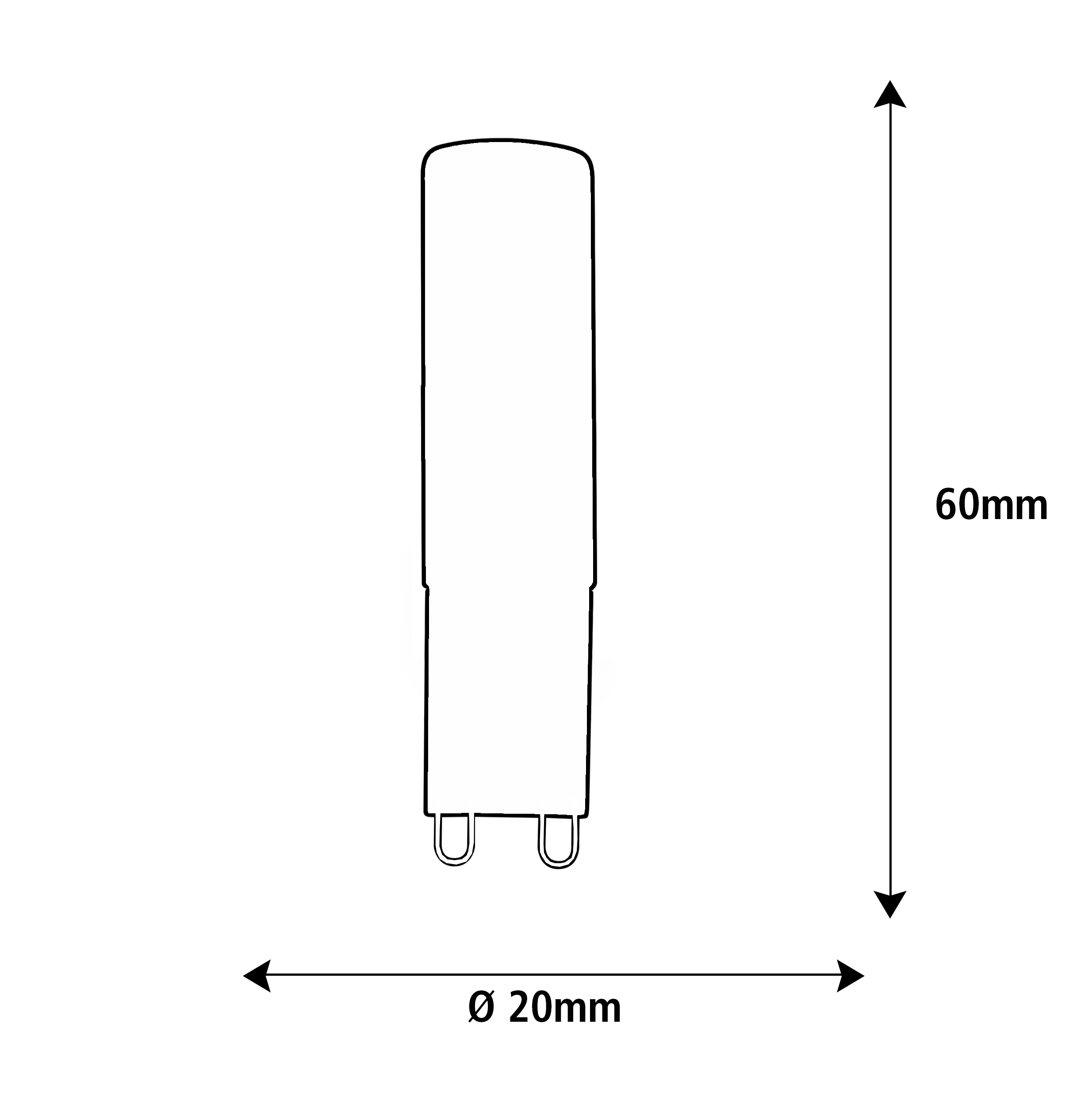 55896 LED G9 Stift 24V klar|G9|3 W (22 W)|210 Lm|2.700 K|