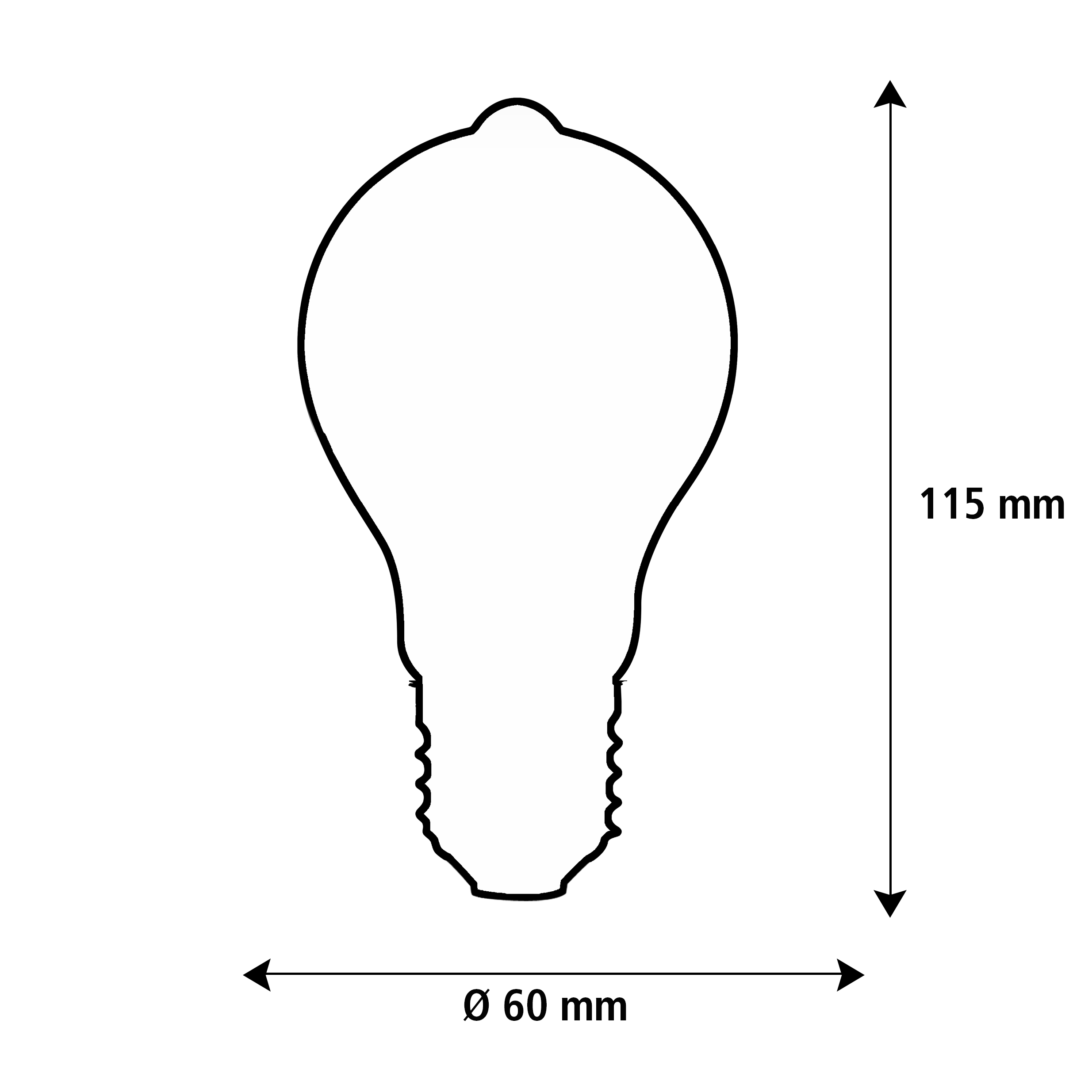 55278 LED Glühlampe klar|E27|5 W (35 W)|400 Lm|2.200 K|