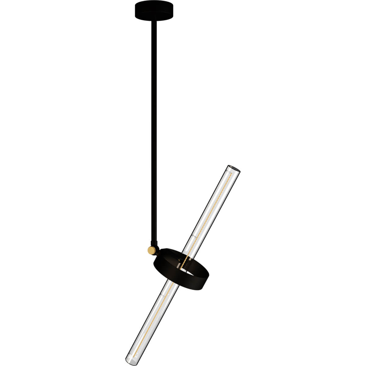 50962 Deckenleuchte Wiper, schwarz, S14d, inklusive Kippgelenk