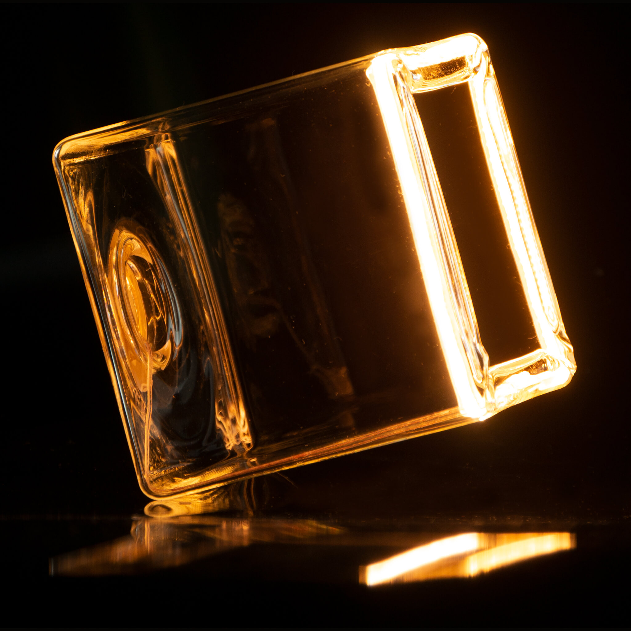 LED Floating Cube klar, 2200 K, E27, 55001