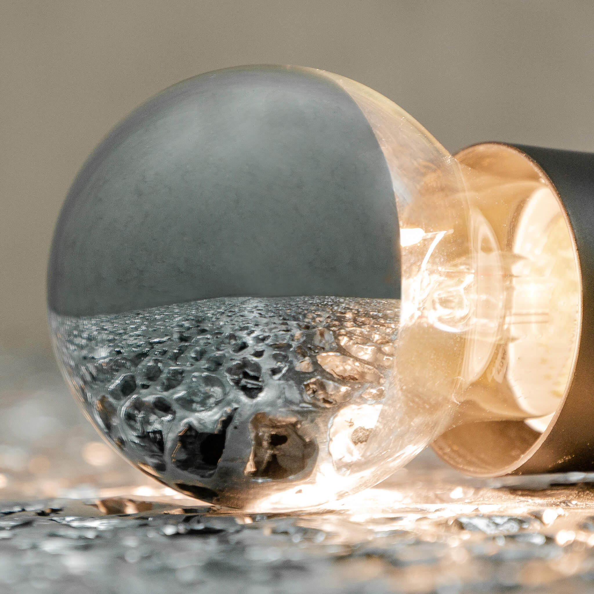 LED Glühlampe Spiegelkopf silber E27, 55369