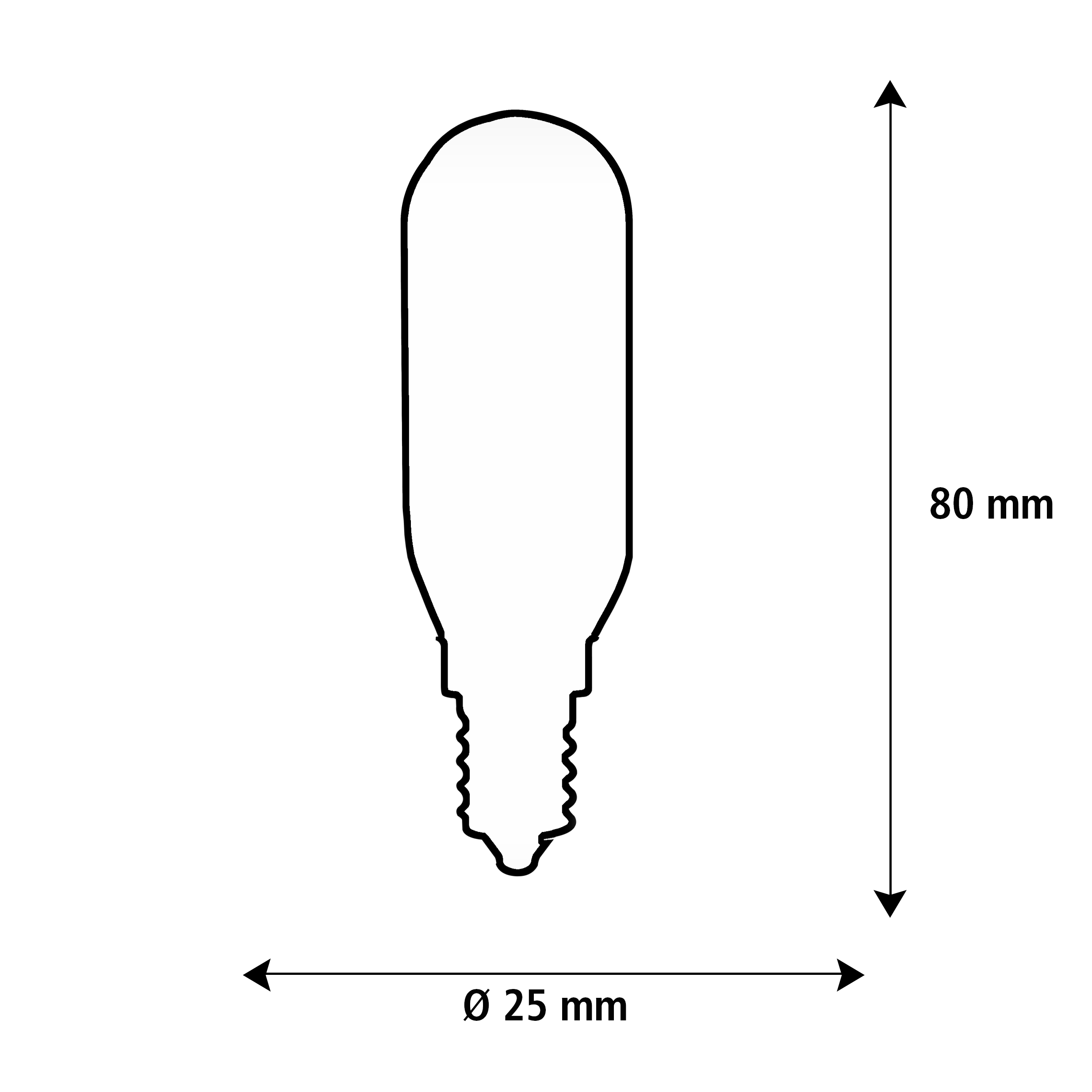 50803 LED Mini Tube High Power frosted |E14|3,5 W (32 W)|350 Lm|2.700 K|