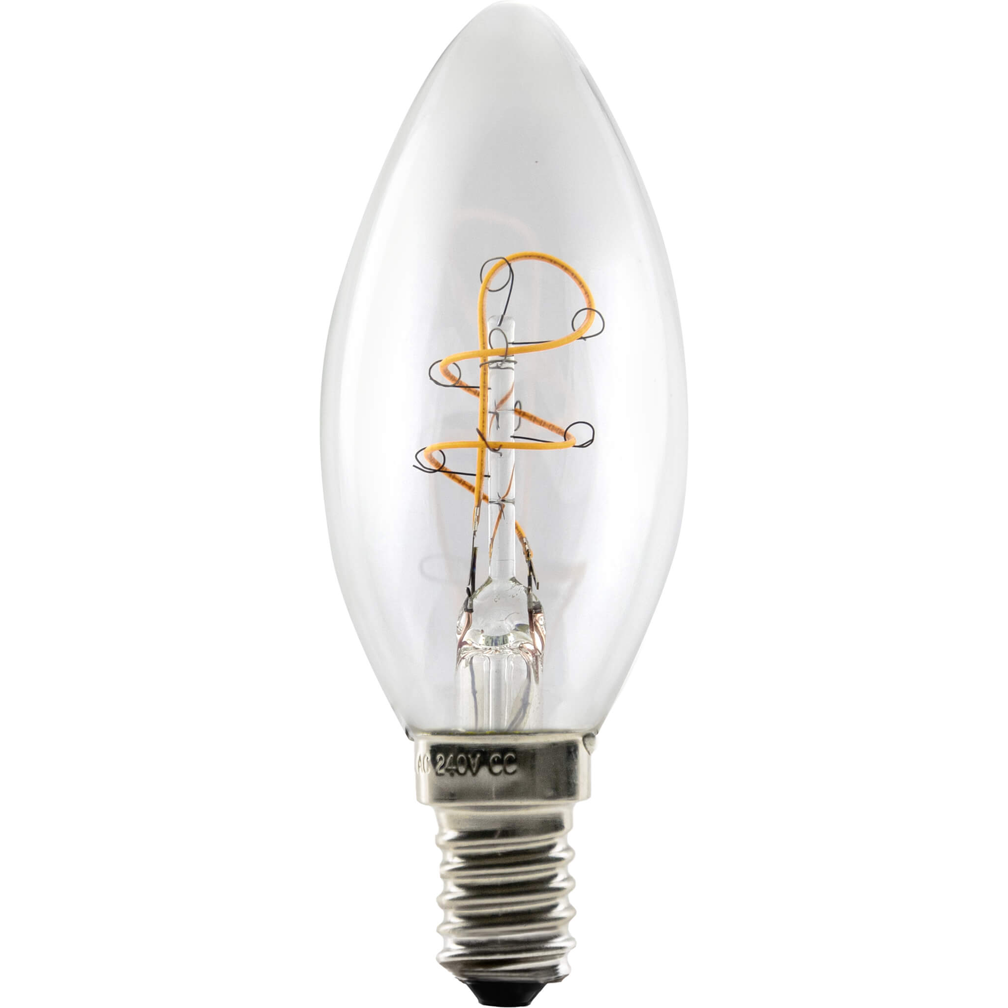 LED Kerze Elegant klar 2700K
