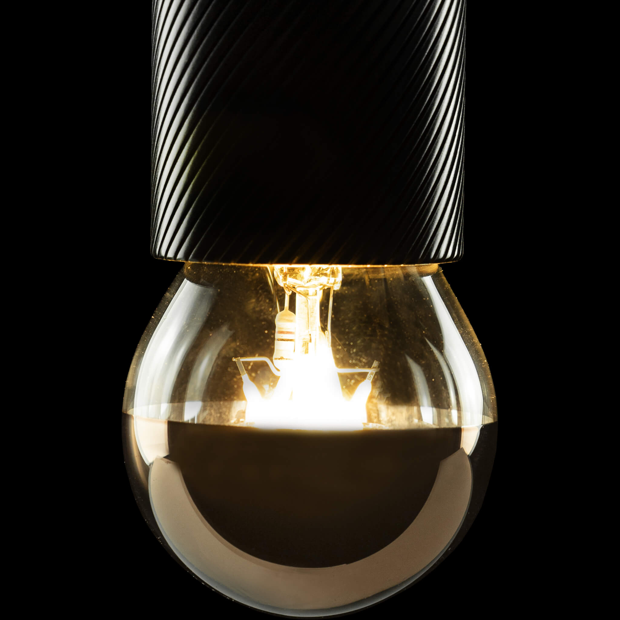 LED Glühlampe 24 V Spiegelkopf kupfer, Ambient Dimming, E27, 55877