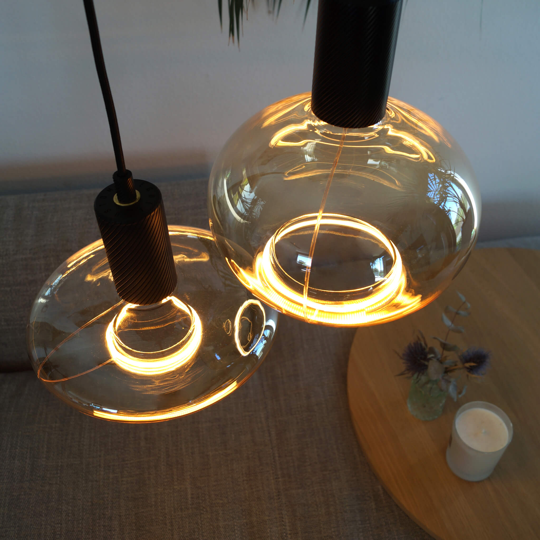LED Floating Oval 200 smokey grau | 55029
