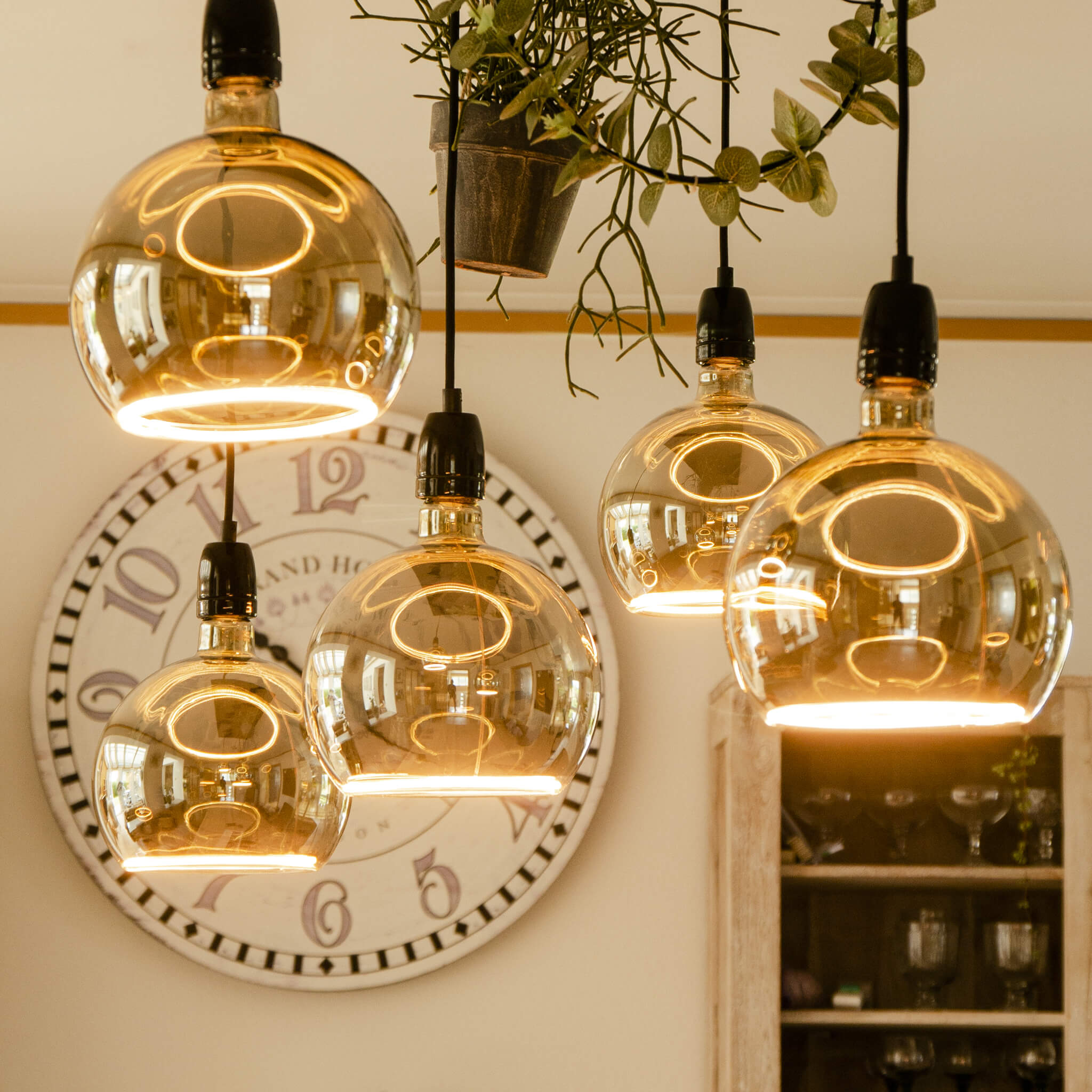 LED Floating Globe 200, smokey grau, E27, 55058