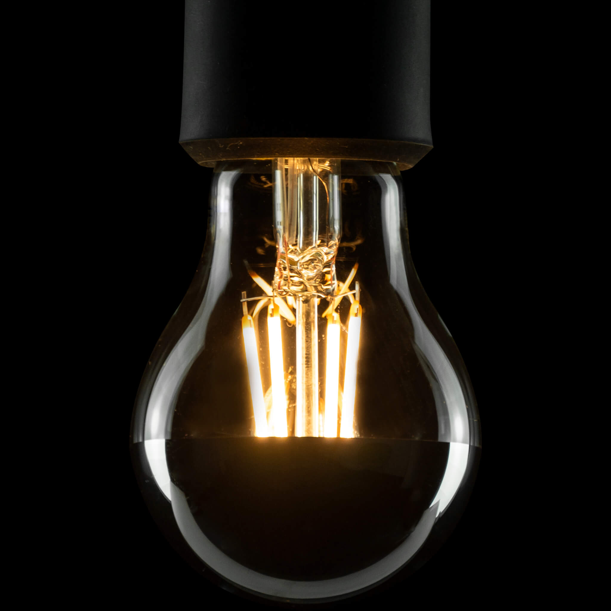 LED Glühlampe Spiegelkopf silber E27, 55369