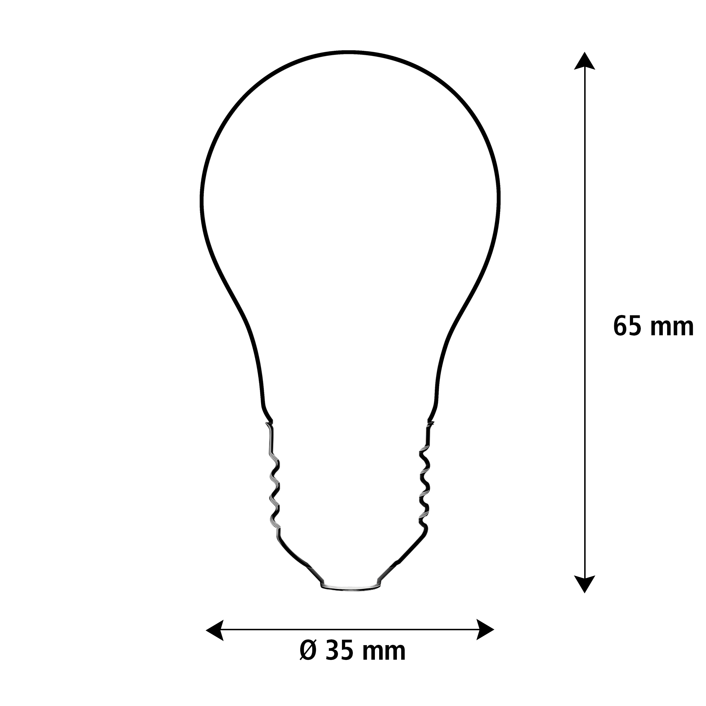 55204 LED Mini Glühlampe klar|E14|1,5 W (10 W)|90 Lm|2.200 K|