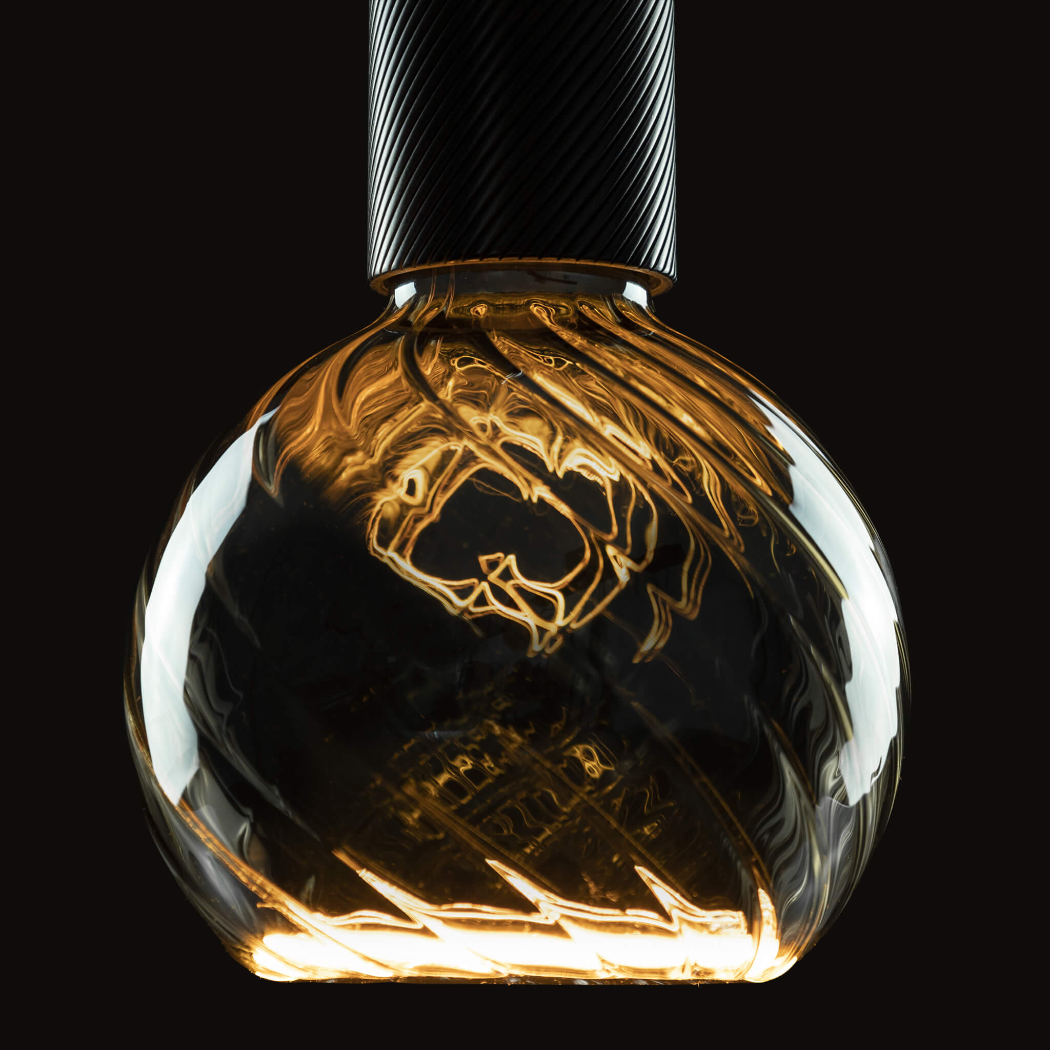 LED Floating Globe 125 twisted smokey grau, 55070