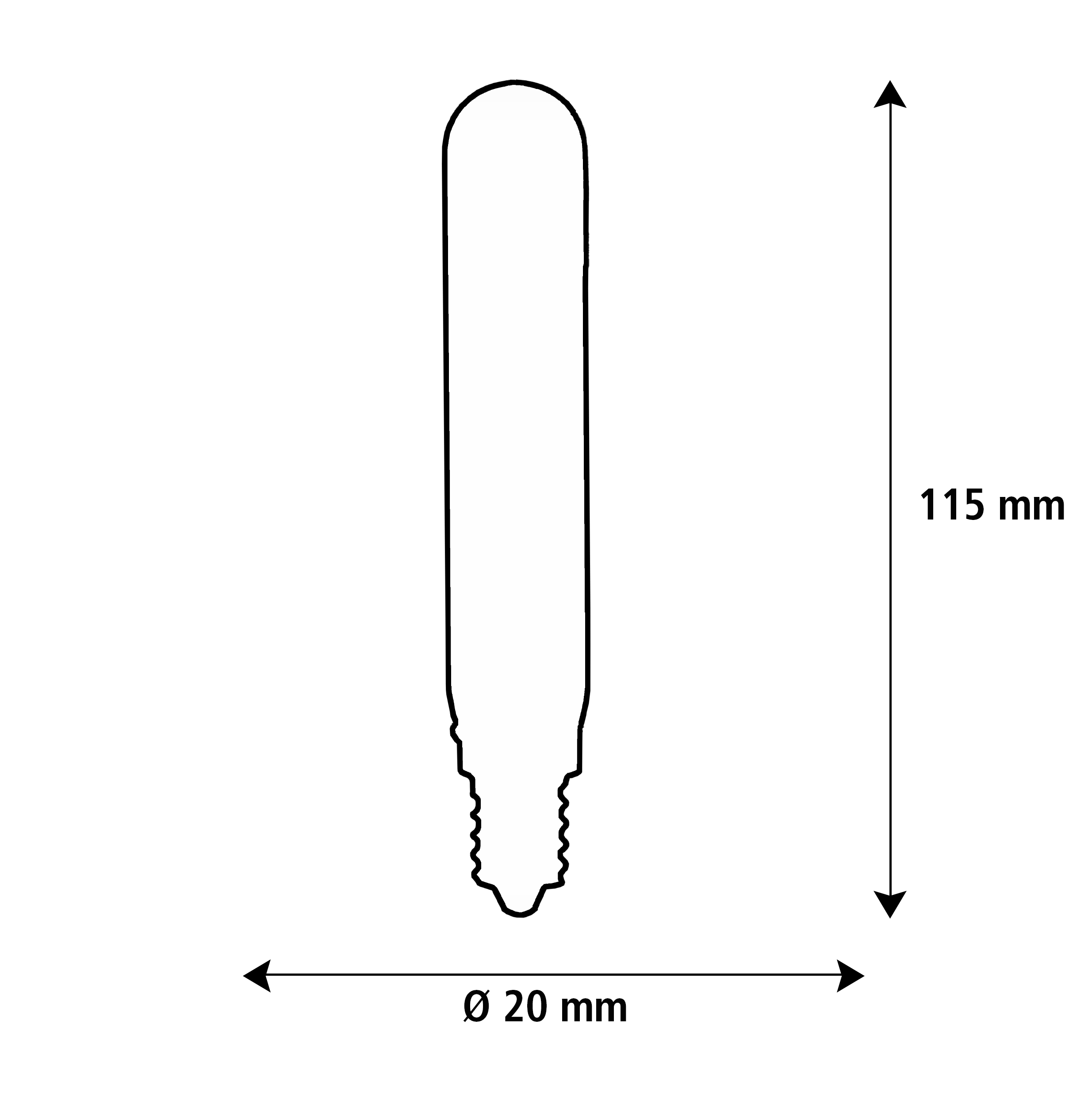 55985 LED Tube 200 24V klar|E14|3 W (23 W)|210 Lm|2.700 K|