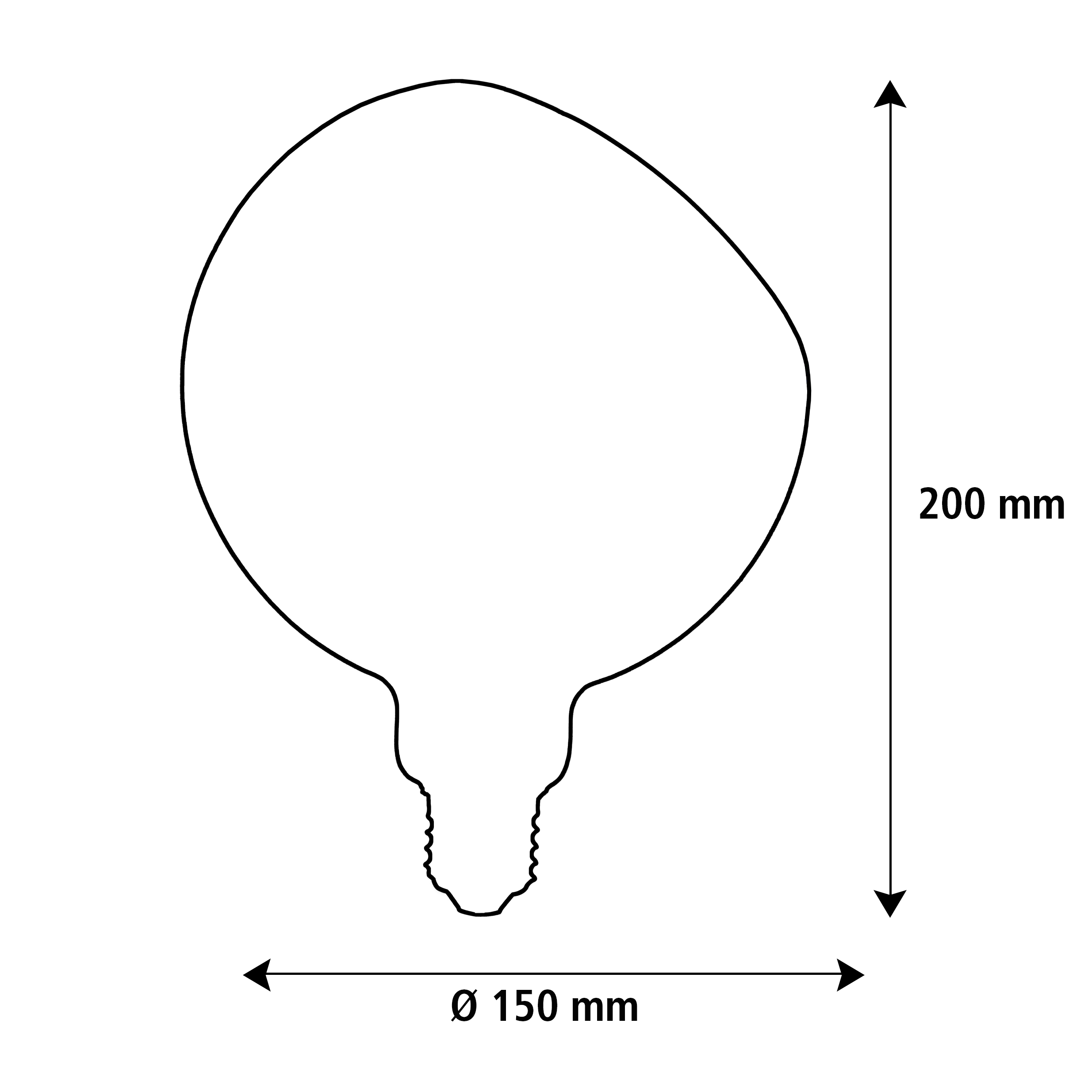 55030 LED Floating Globe 150 45° smokey grey|E27| 6 W (28 W)|230 Lm|1.900 K|