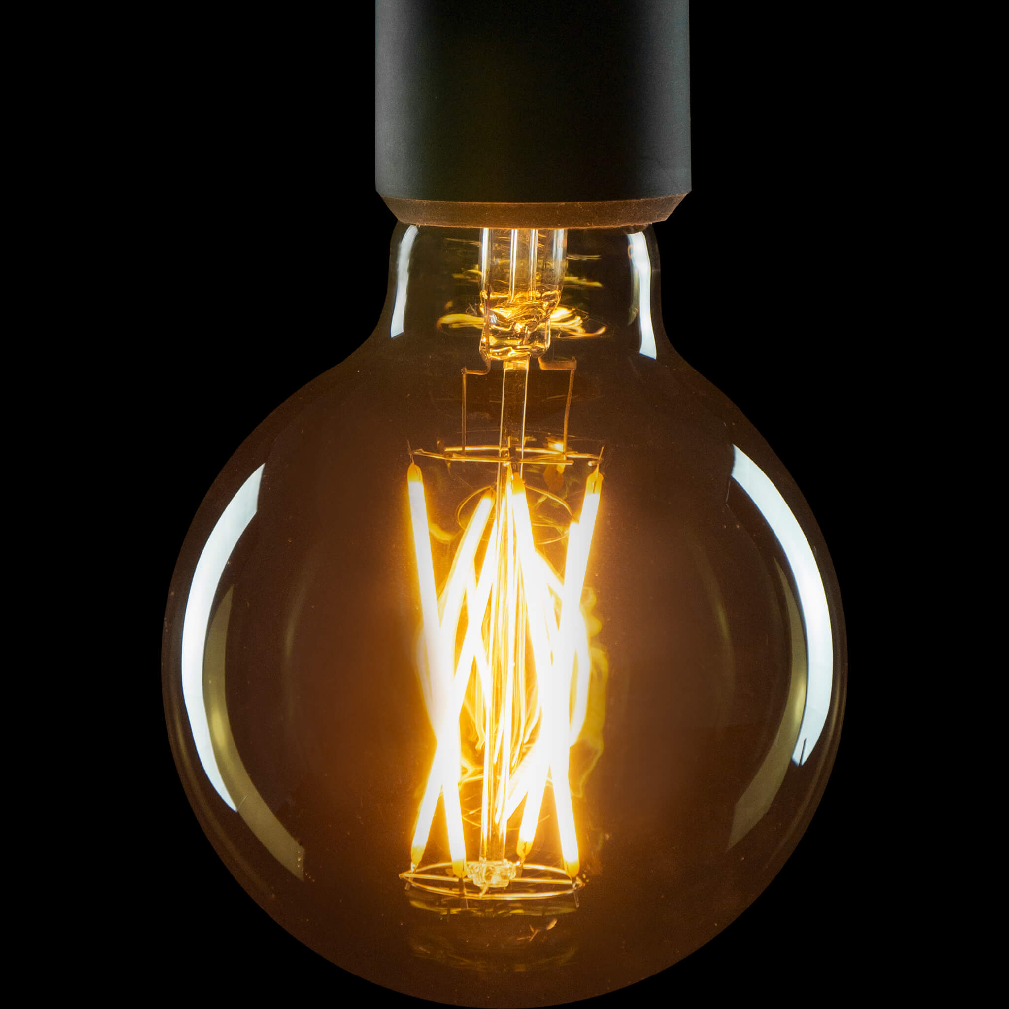 LED Globe 95 smokey grau E27, 55502