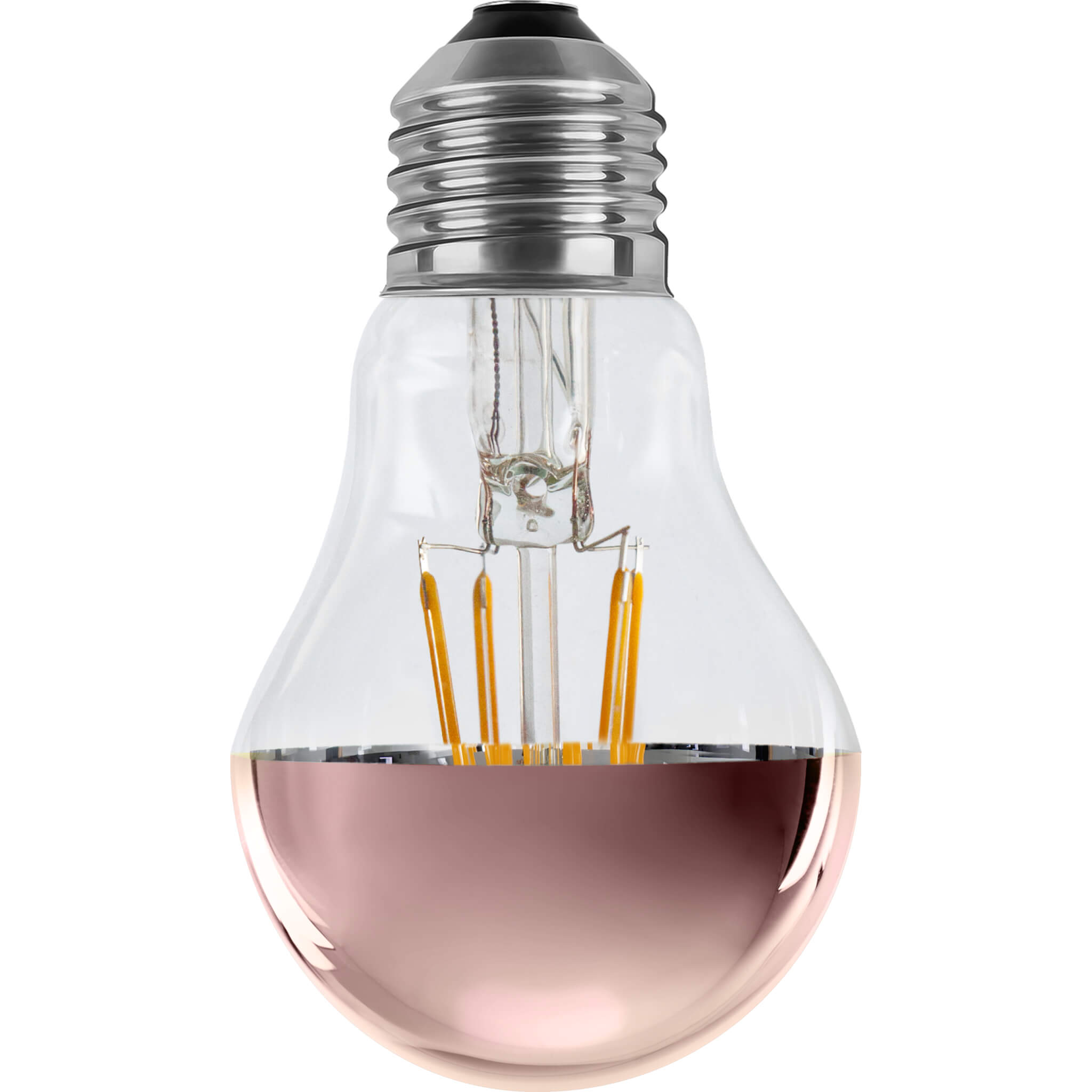 LED Glühlampe Spiegelkopf kupfer E27, 55489