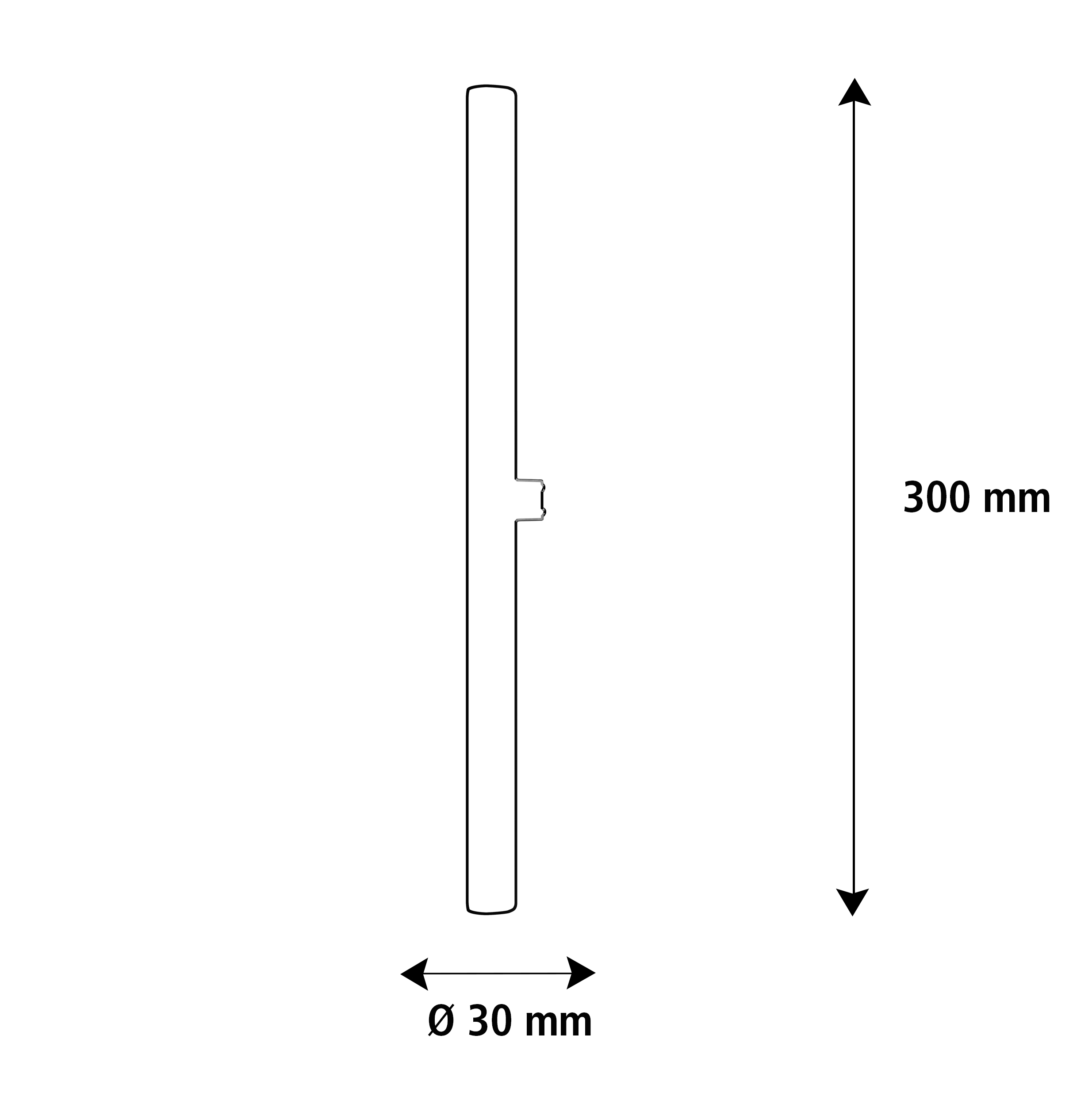 55096 LED Linienlampe 300 mm matt|S14d|6,2 W (39 W)|460 Lm|2.700 K|