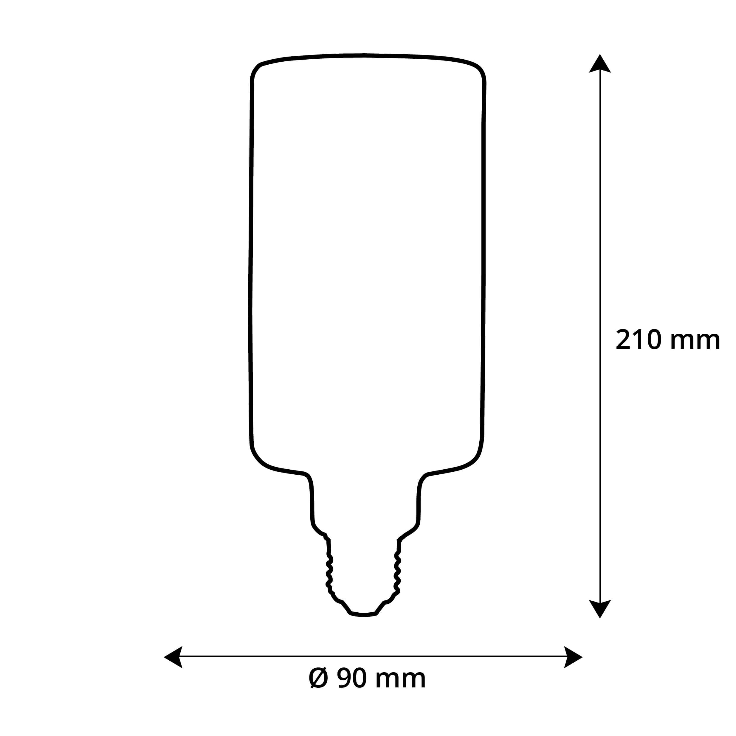 LED Floating Cylinder matt 55452