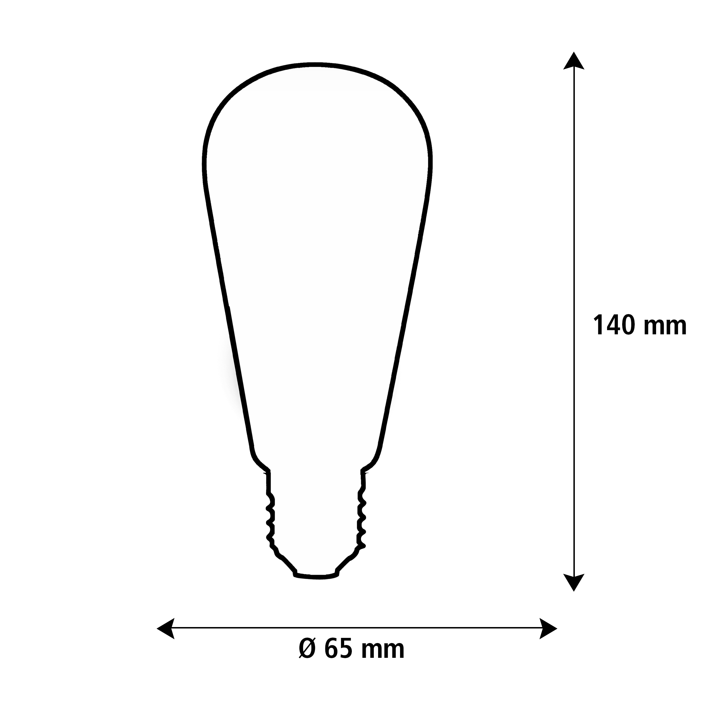 55118 LED Illusion Rustica smokey bottom |E27| 4 W (33 W)|360 lm|2,200 K|