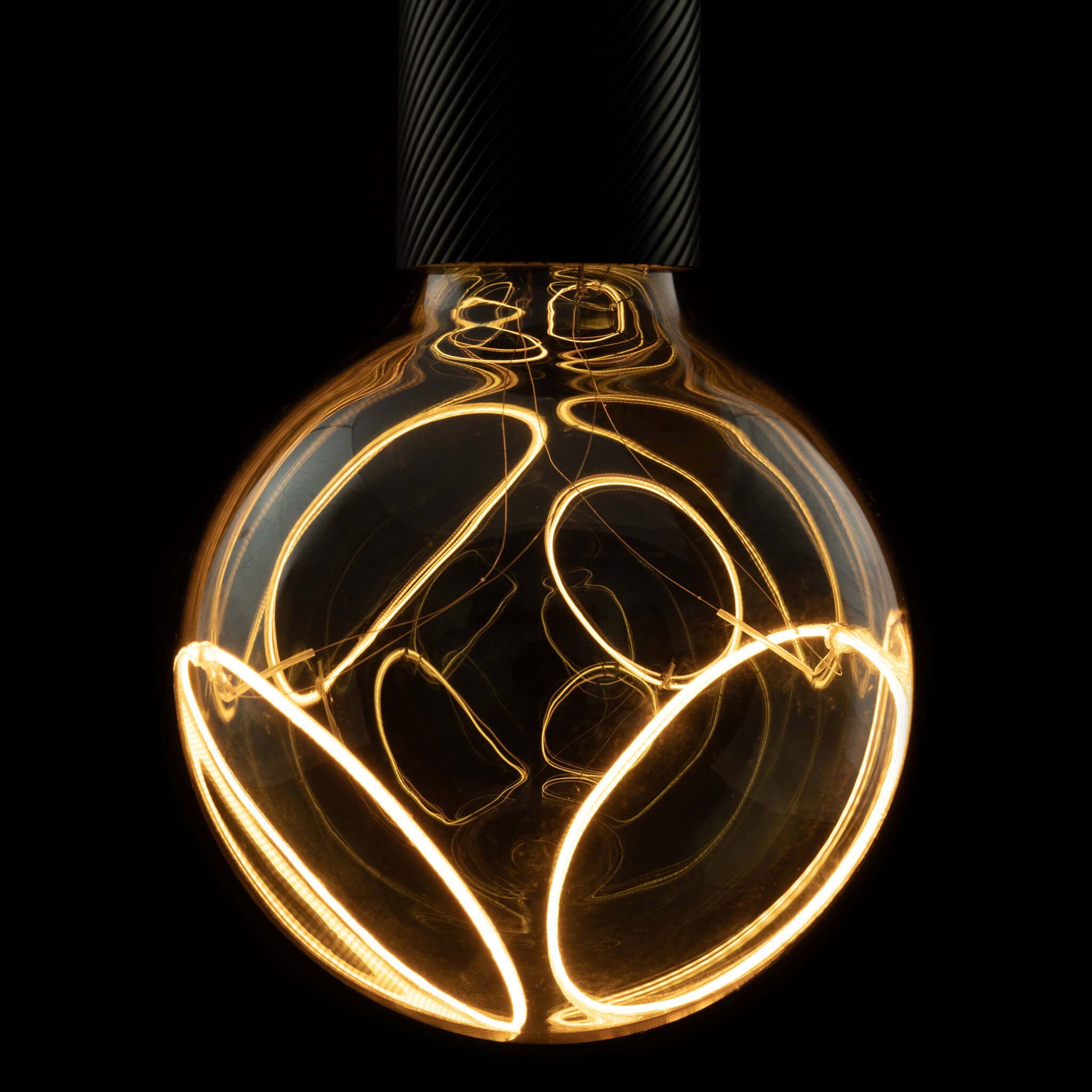 LED Illusion Globe 125 two crescent smokey grau | 55480