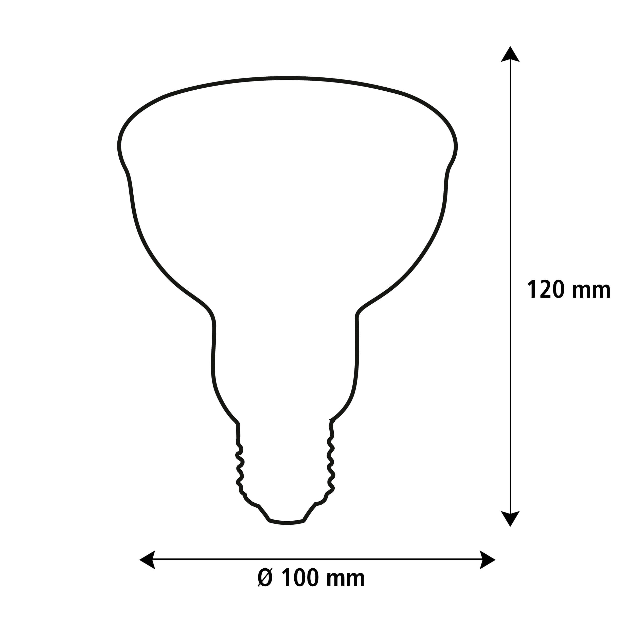 Größenschema 55768 | Durchmesser 100 mm | Höhe 120 mm