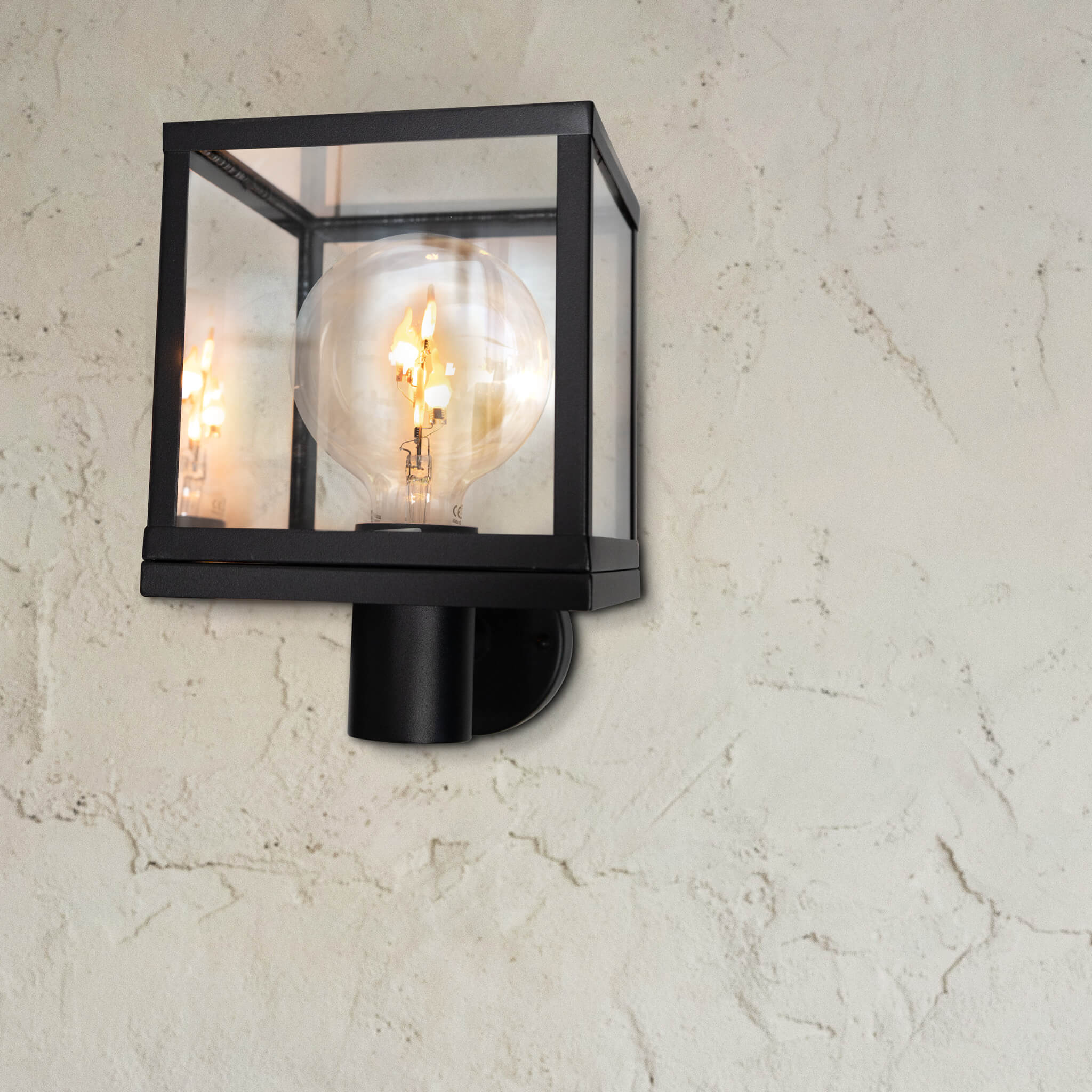 Anwendungsbild | Wandleuchte MODERN E27 mit Fire Flame Globe | © unsplash.com mk. s & SEGULA GmbH
