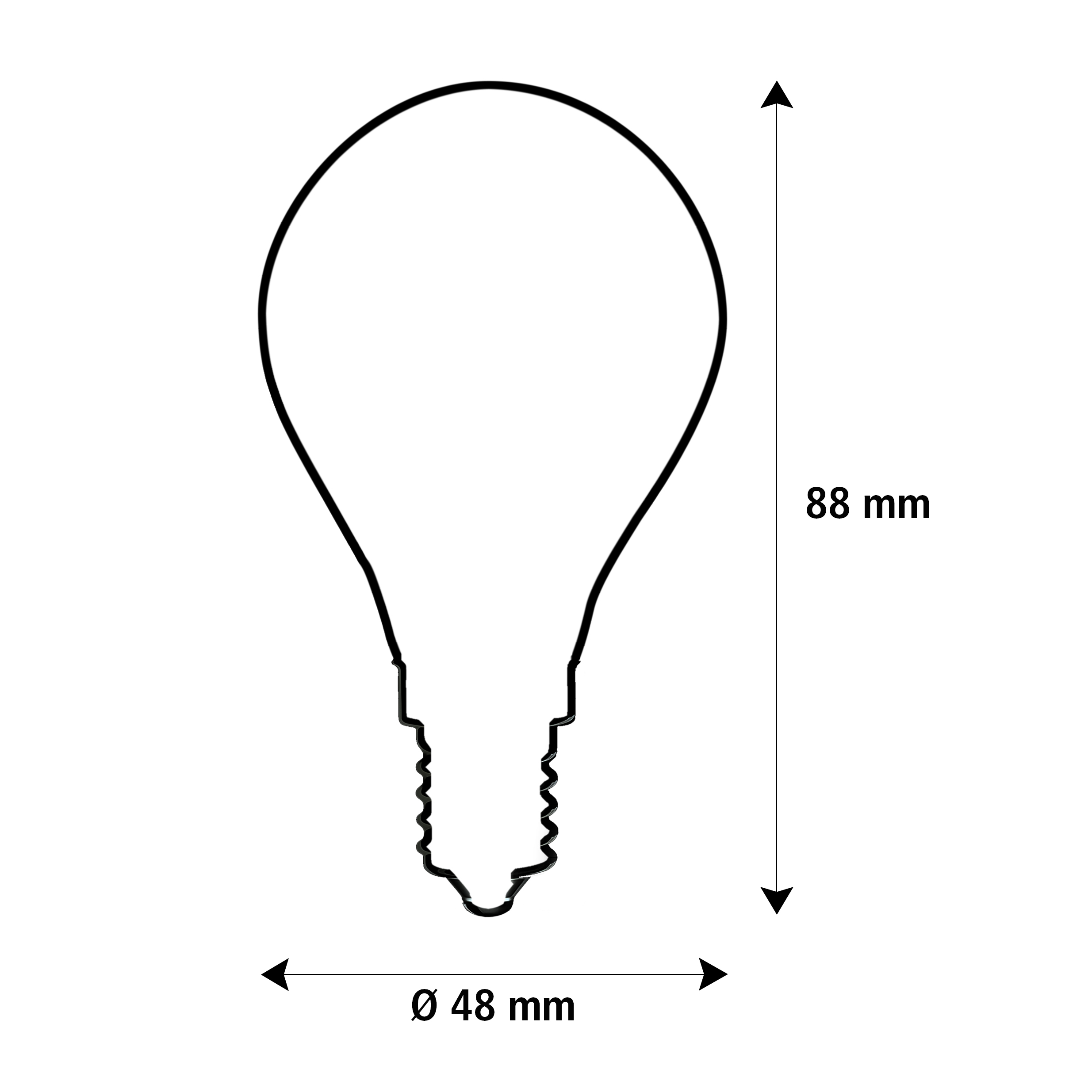 55322 LED Tropfenlampe matt|E14|3,2 W (26 W)|270 Lm|2.700 K|