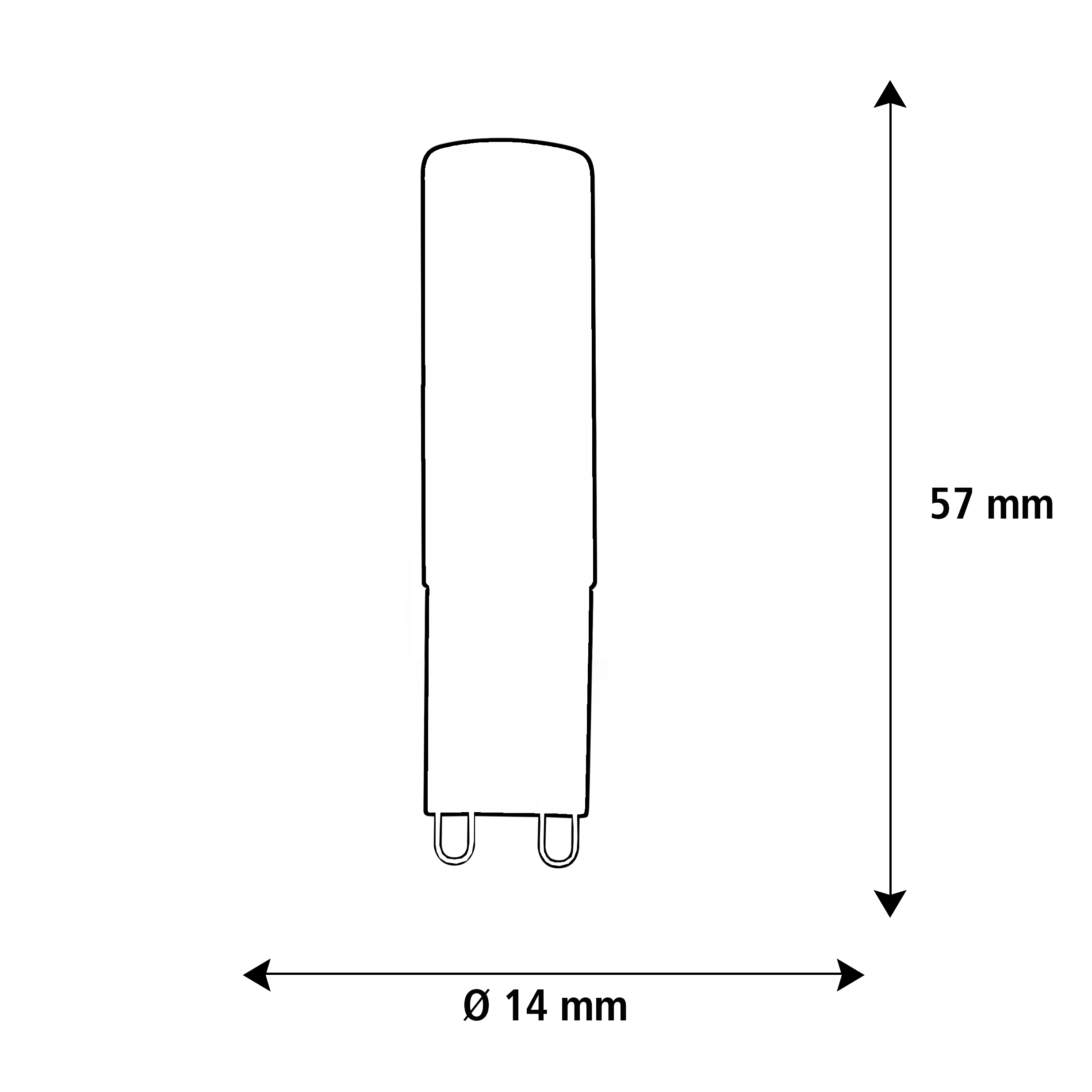 LED G9 Stift, dimmbar, 55609