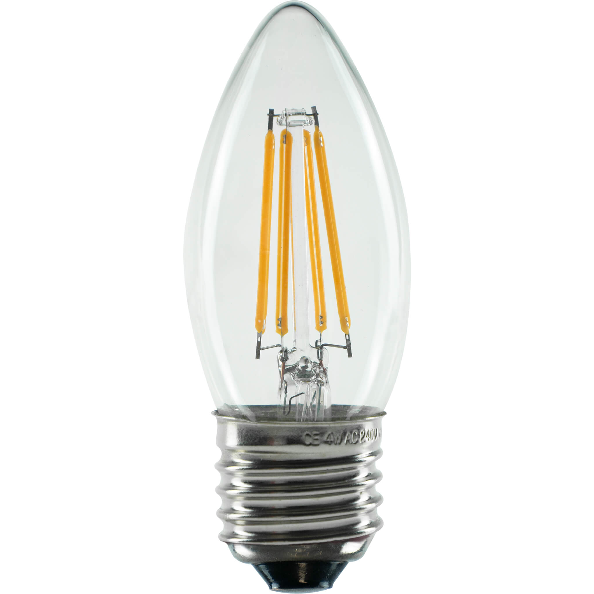 LED Kerze klar E27, 2700 K, 55314