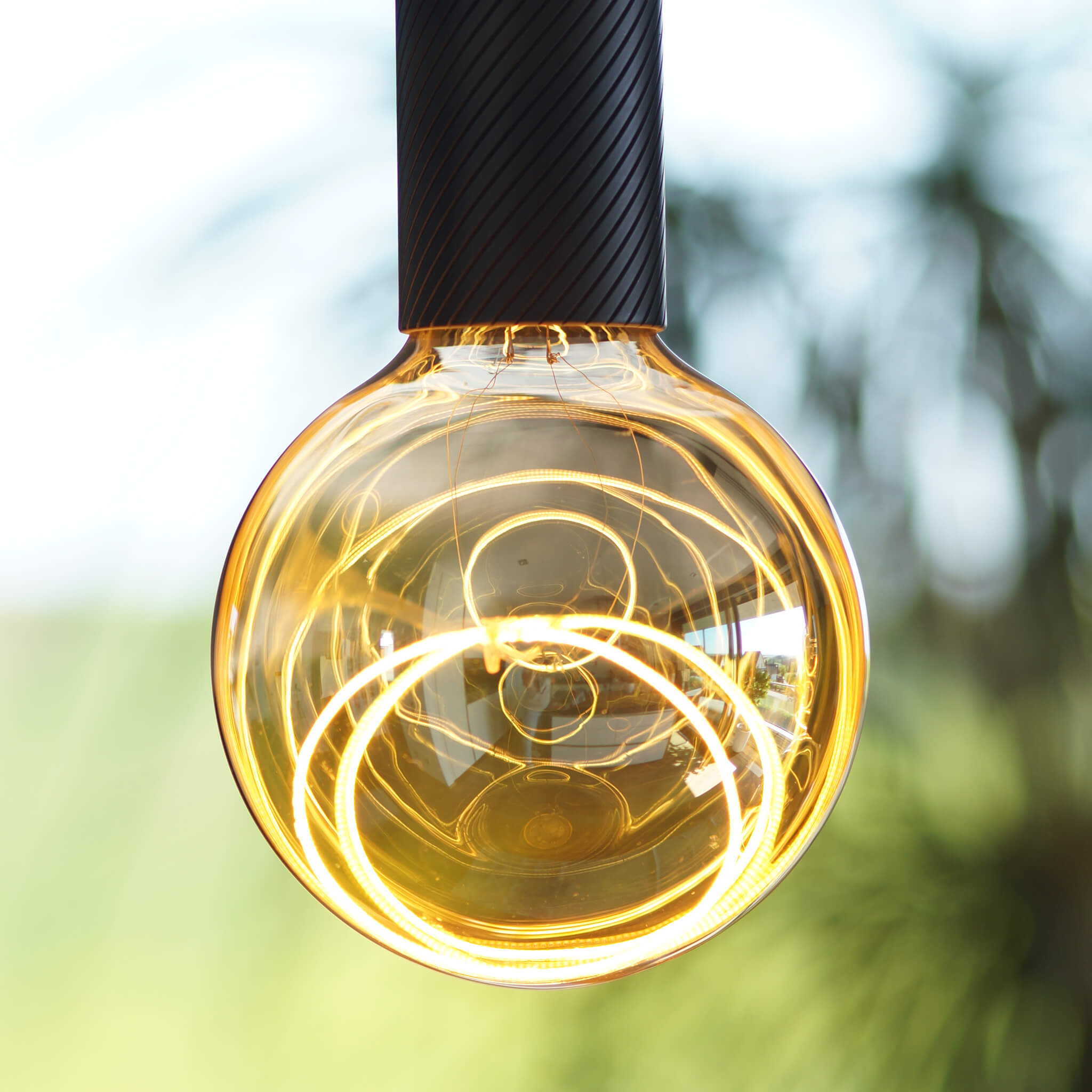 LED Illusion Globe 125 two crescent smokey grau | 55480