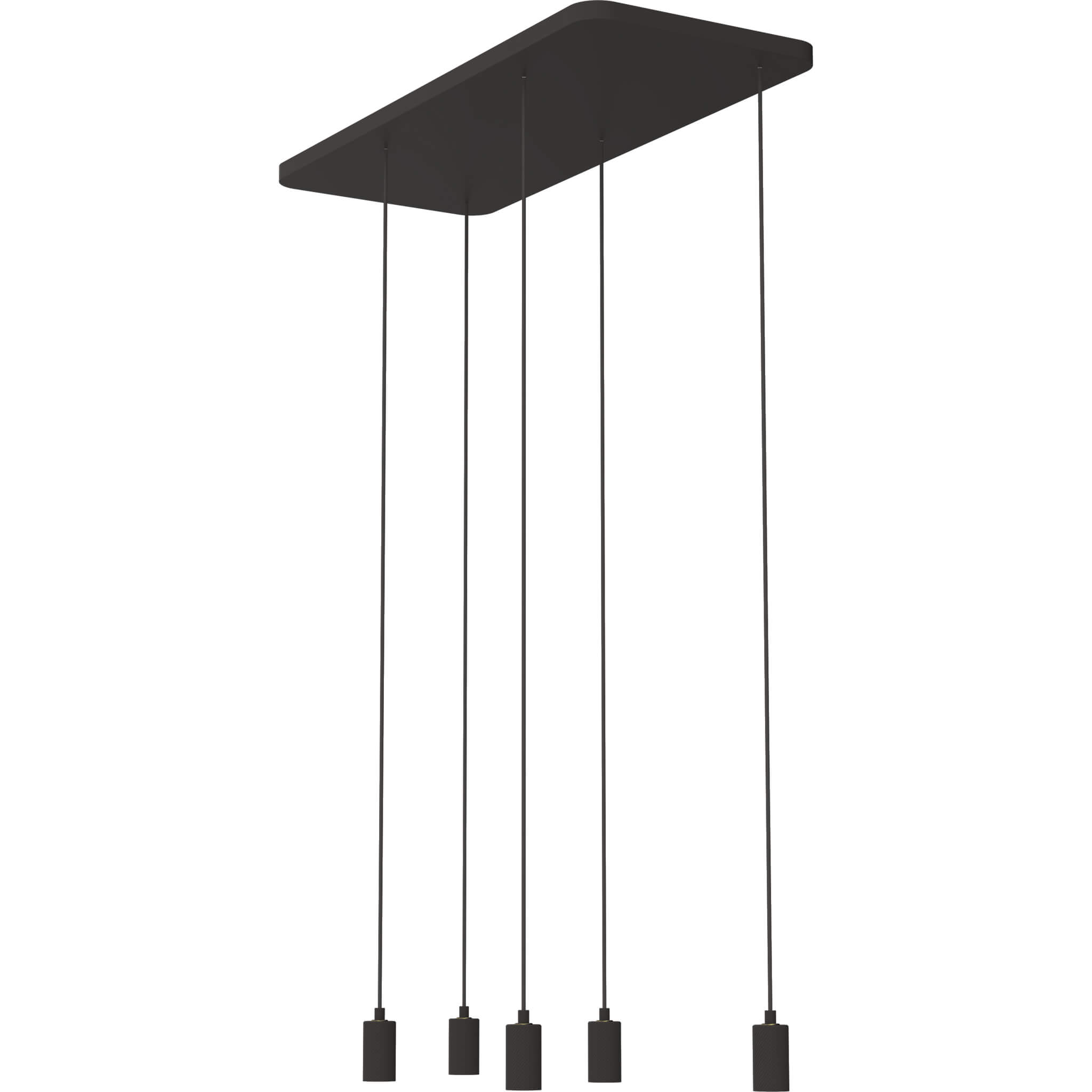Pendelleuchte Sandy, 5er, schwarz, E27, 70186