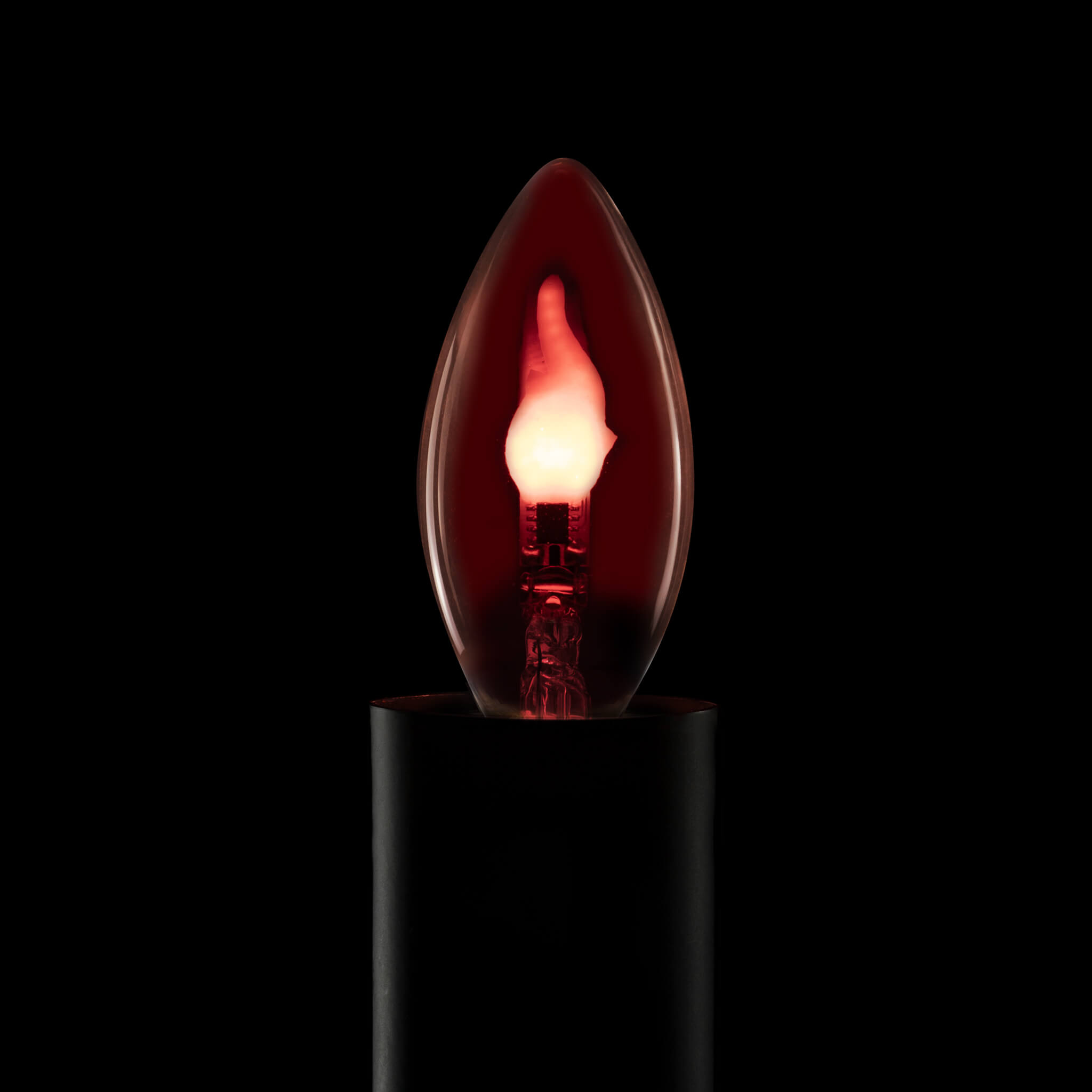 LED Kerze Fire Flame rot E27