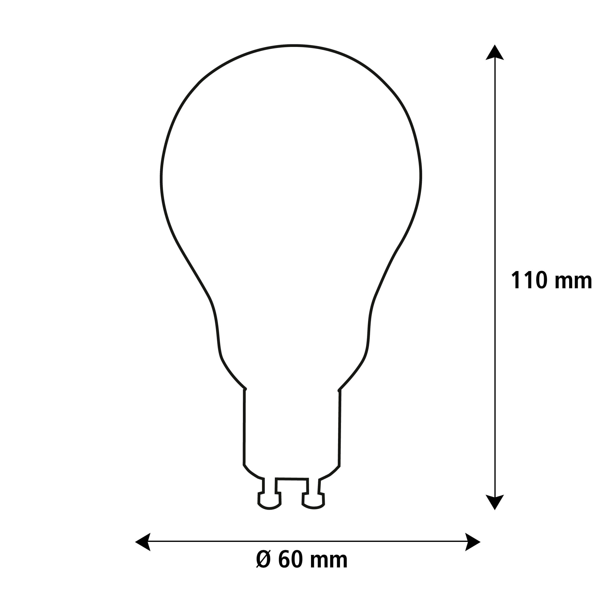 LED Glühlampe, GU10, 2700 K, 55356